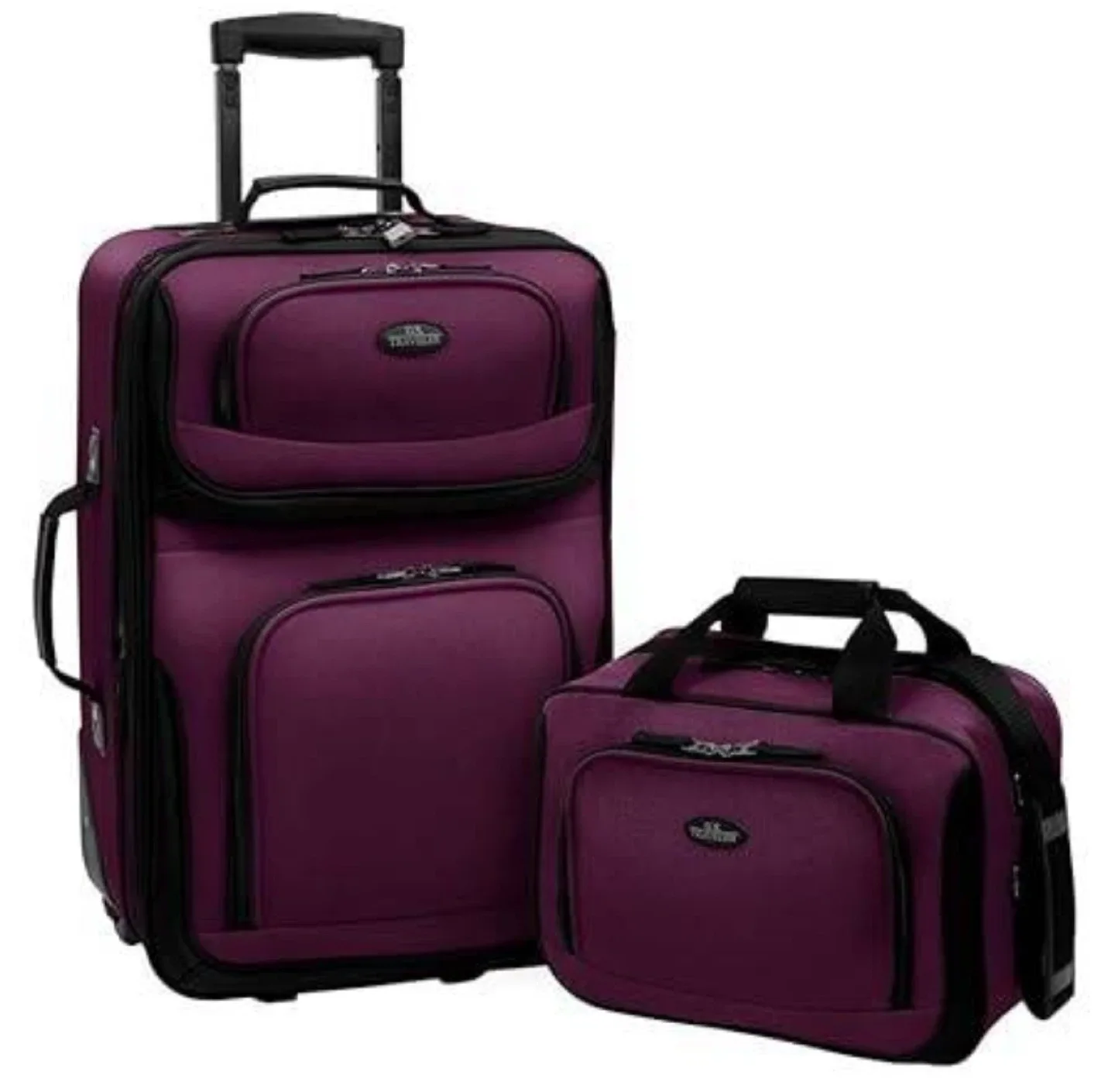 U.S. Traveler Purple Carry-on Suitcase set /2 thumbnail