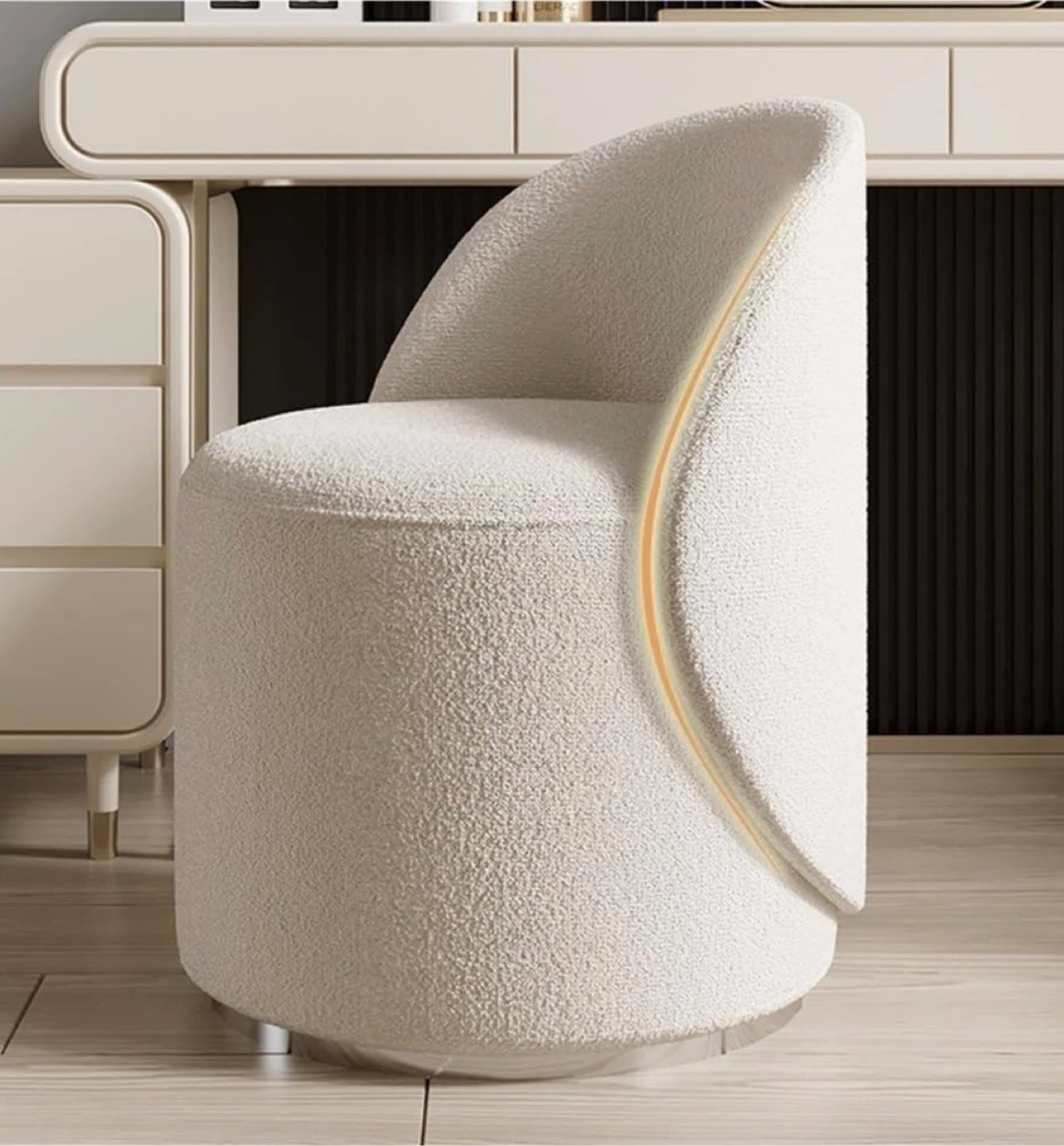 Swivel Ottoman Vanity Chair - brand new - photo 2
