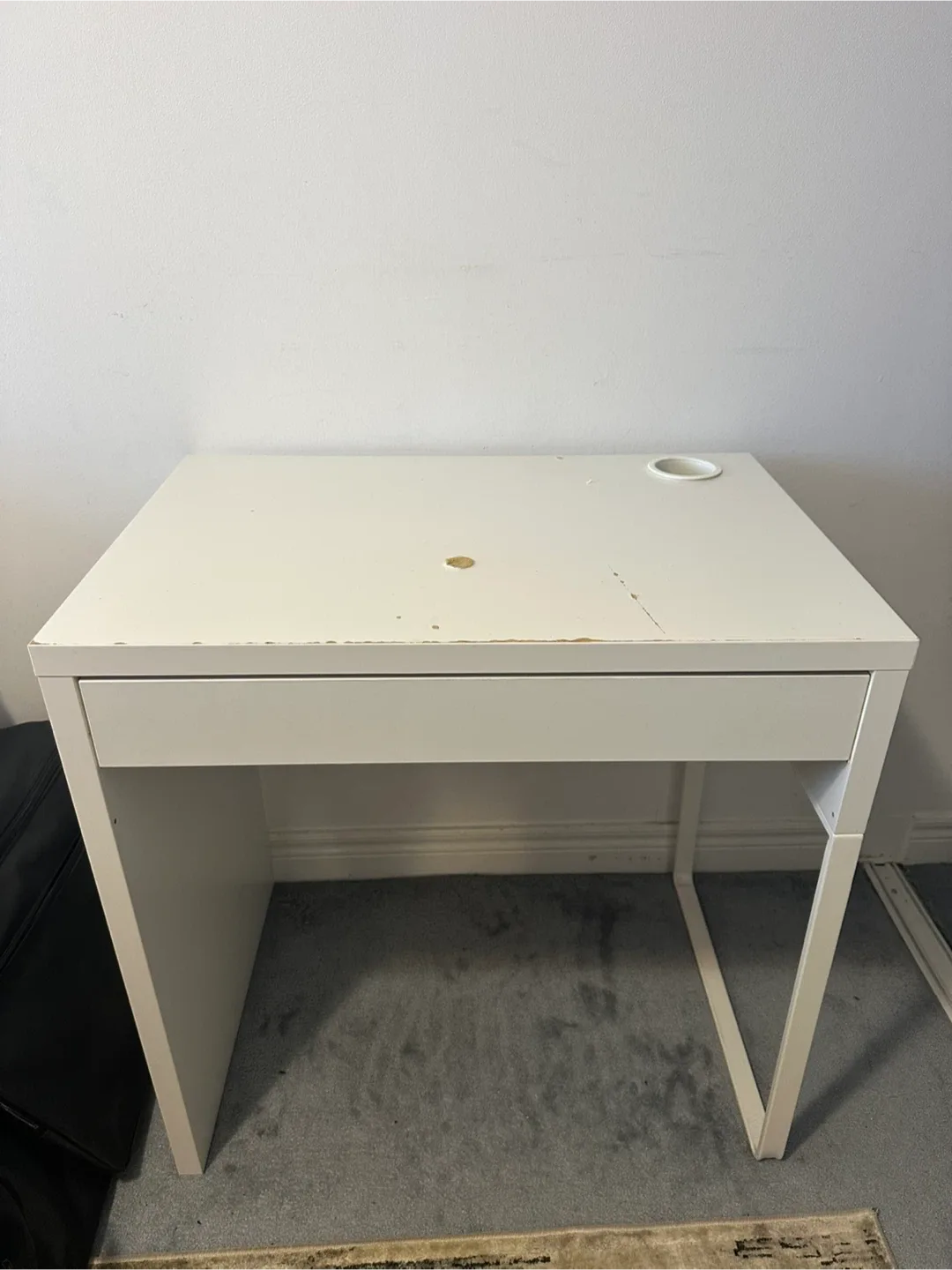 White Desk with Drawer thumbnail