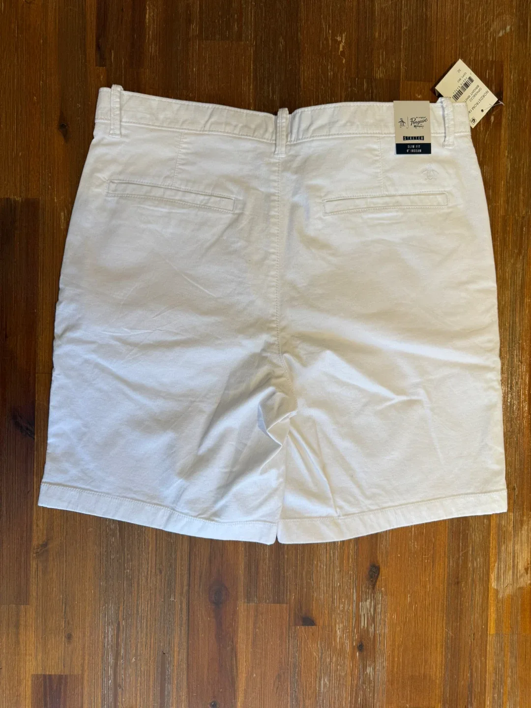 New Original Penguin Bright White Shorts - Size 32 thumbnail