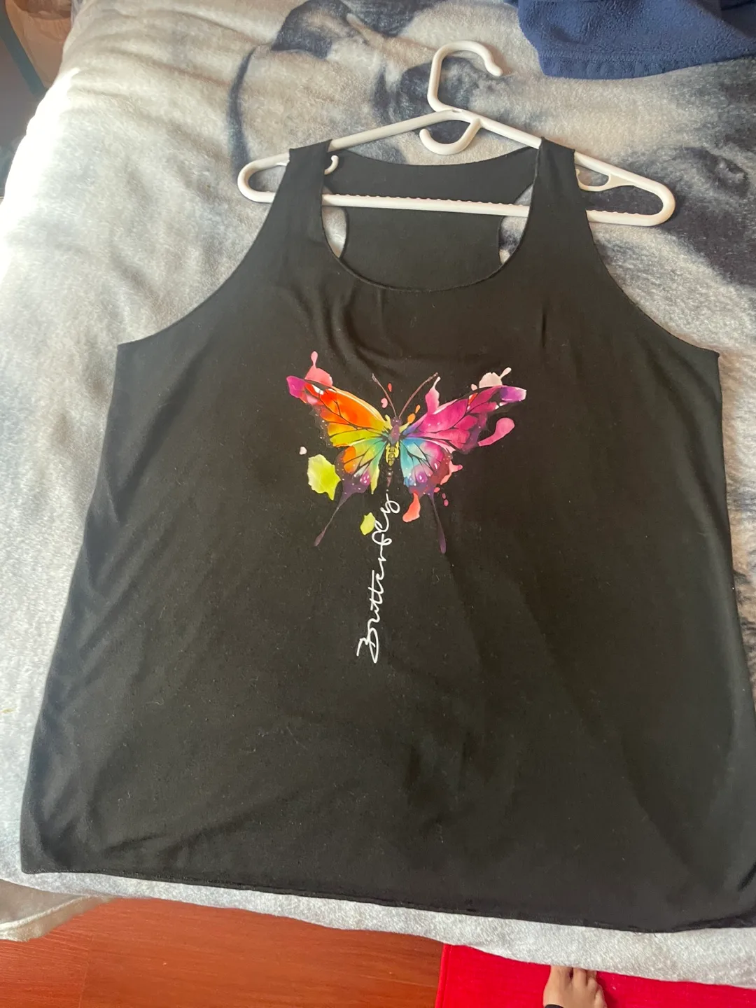 Tank Top with Butterfly Design thumbnail
