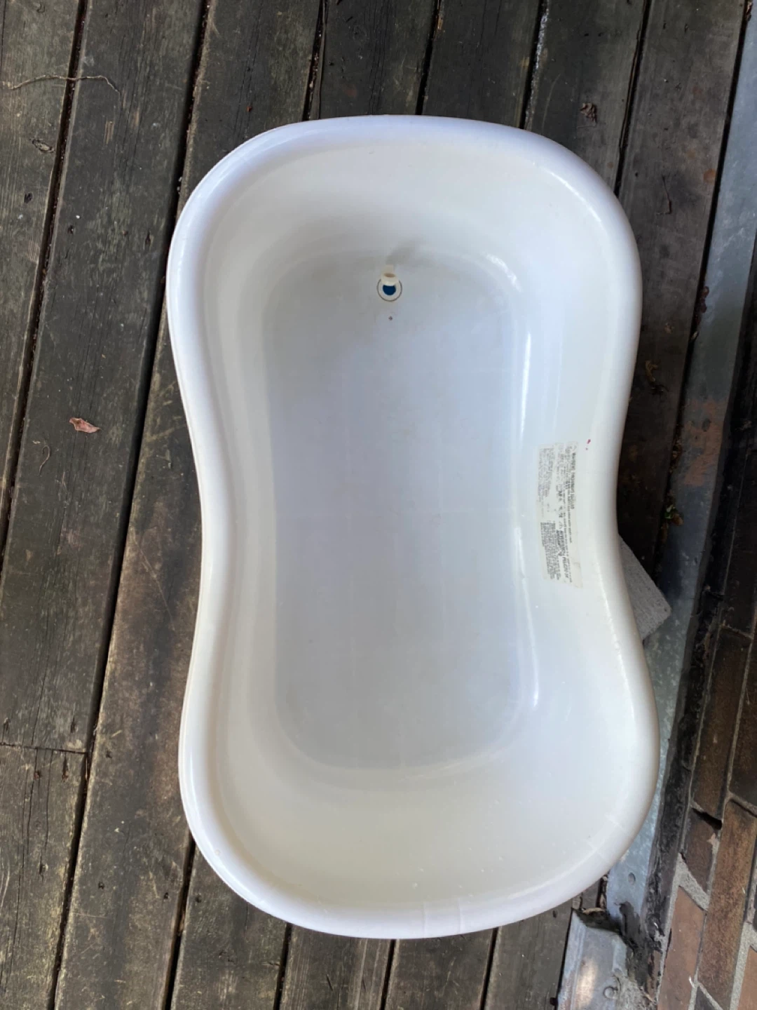 Baby Bath Tub - White & Blue - photo 2