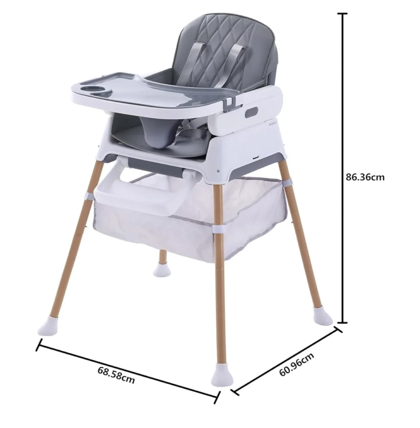 Light Gray Baby High Chair image indicator(2)