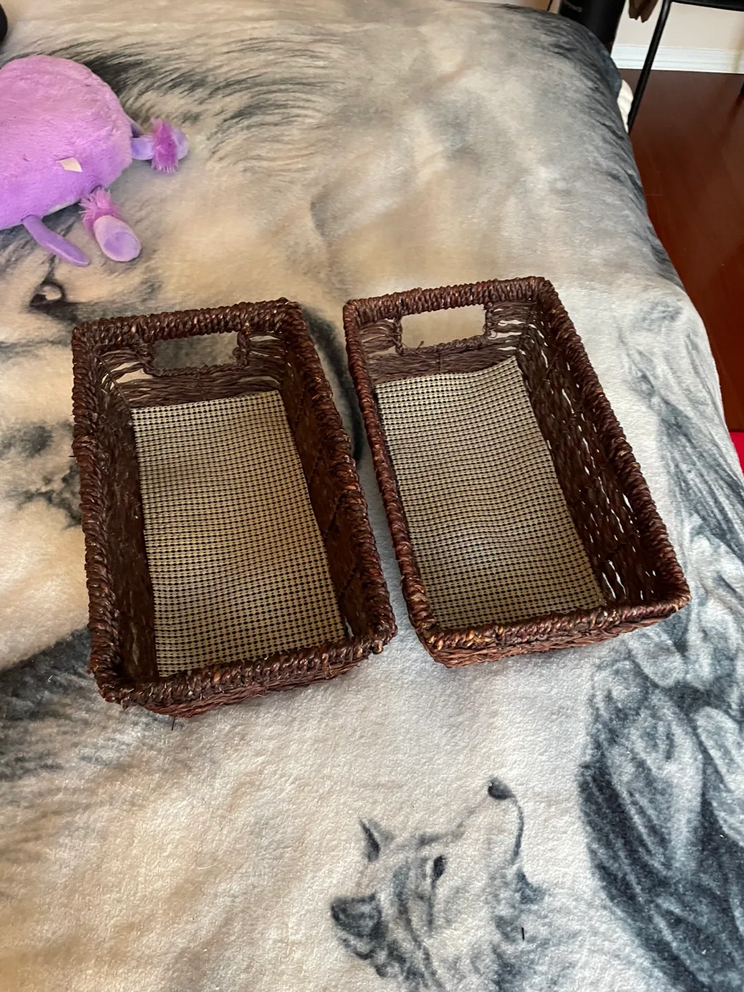 Wicker Storage Baskets - Set of Two image indicator(6)