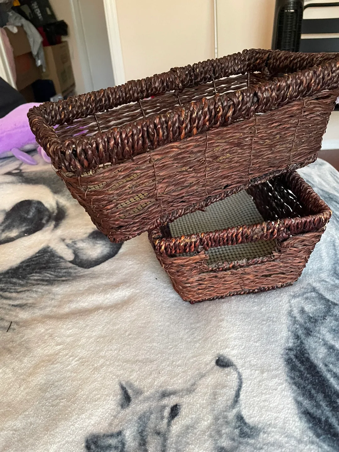 Wicker Storage Baskets - Set of Two image indicator(2)