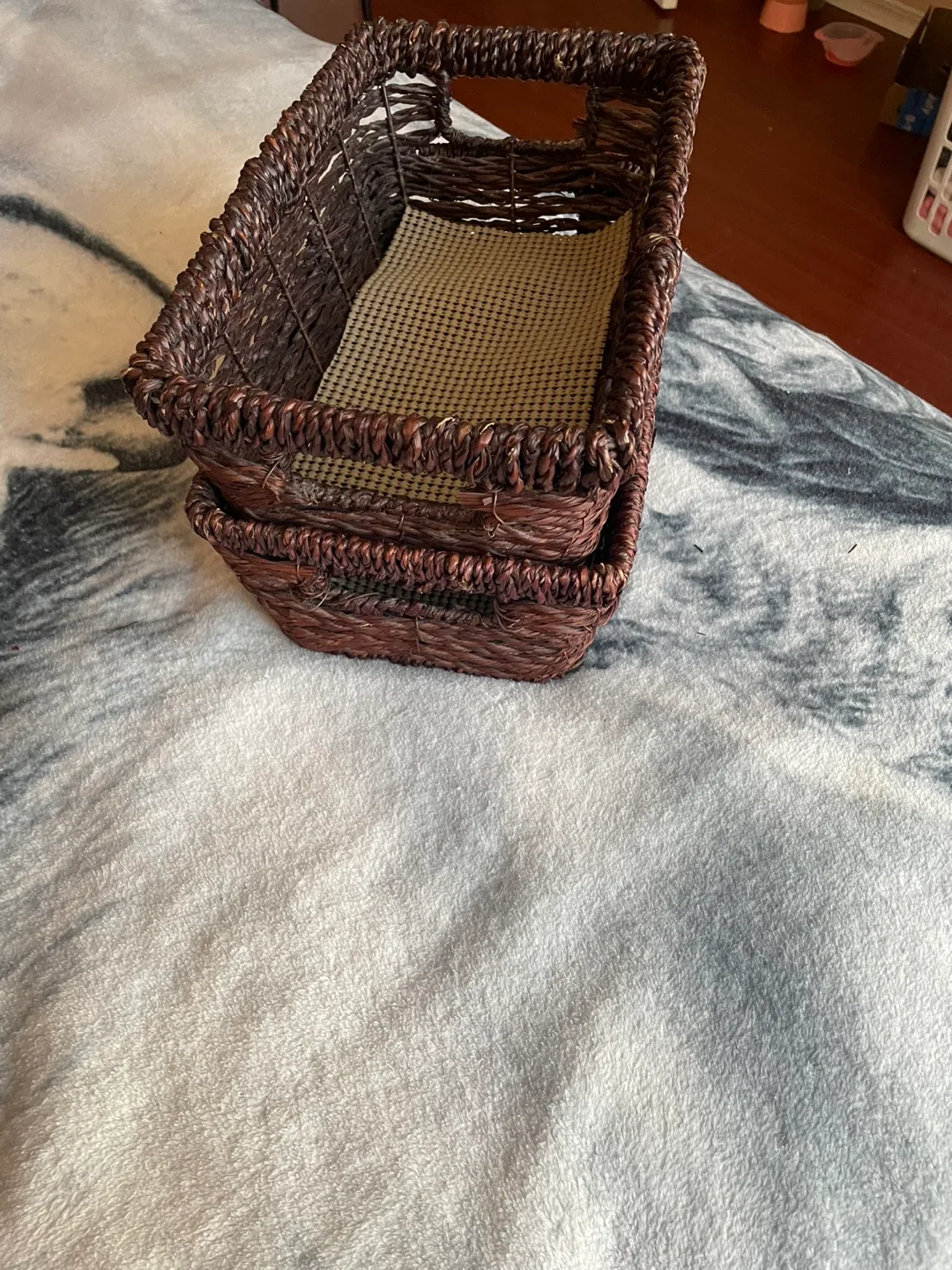 Wicker Storage Baskets - Set of Two image indicator(7)
