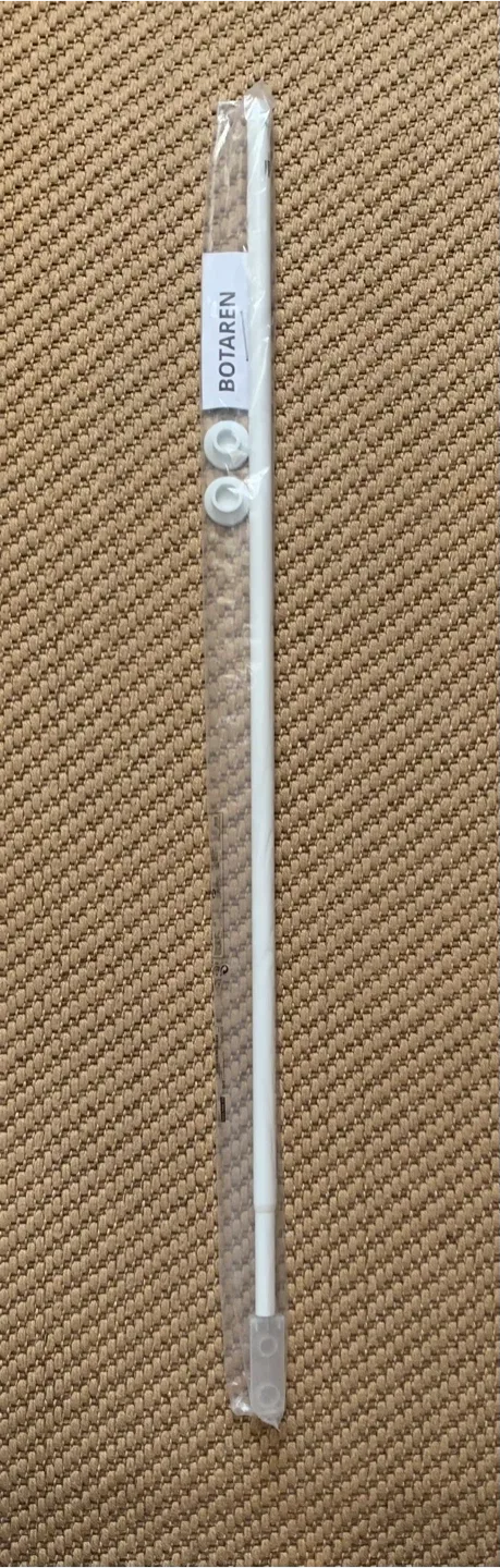 🆕IKEA BOTAREN Shower Curtain Tension Rod - White thumbnail