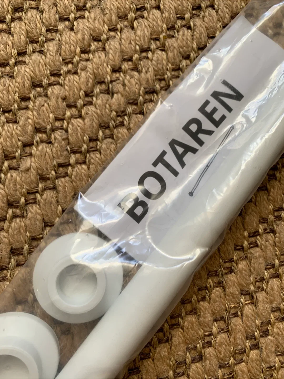 🆕IKEA BOTAREN Shower Curtain Tension Rod - White image indicator(4)