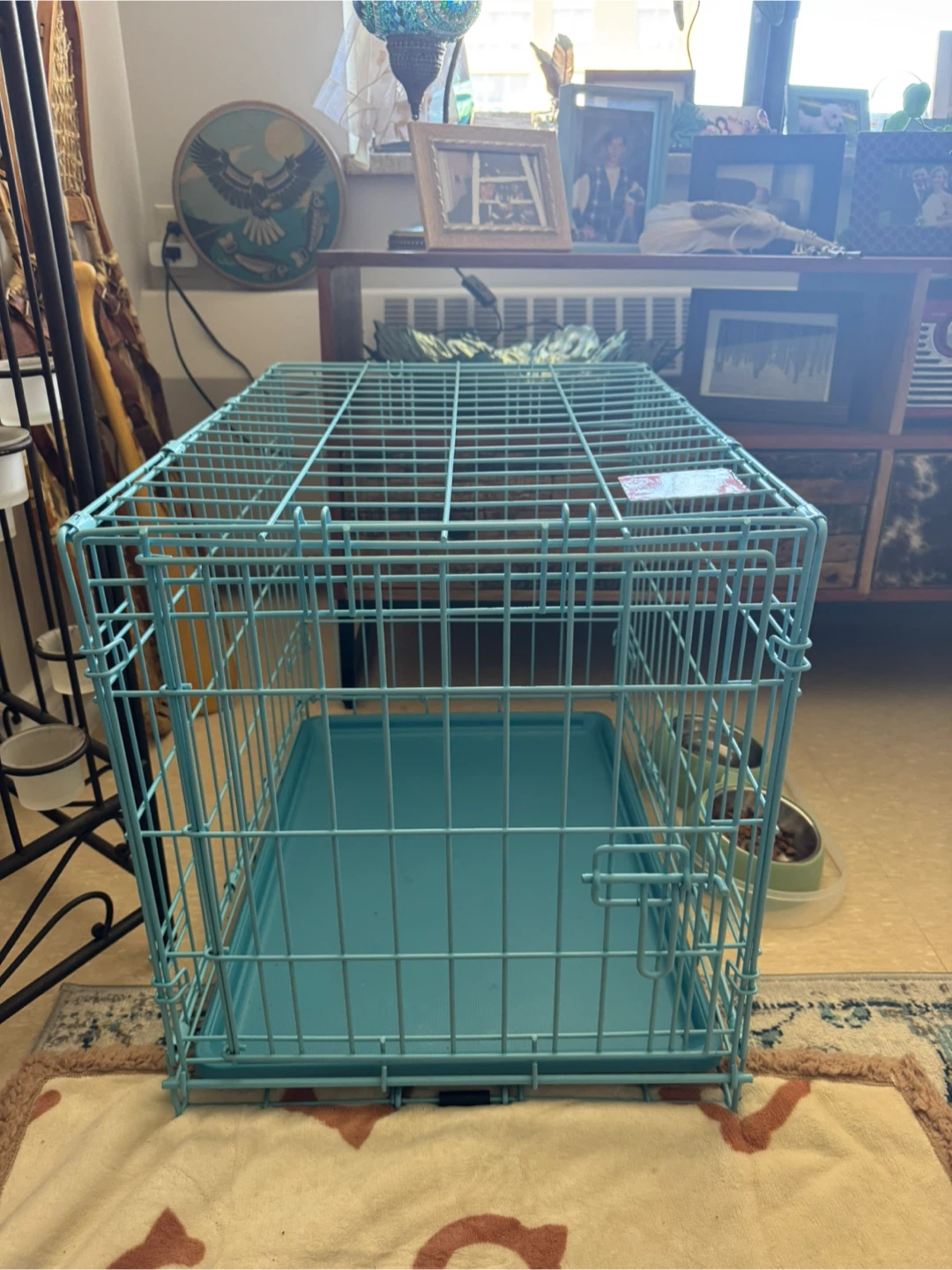 Dog Crate with Tray and PeePad