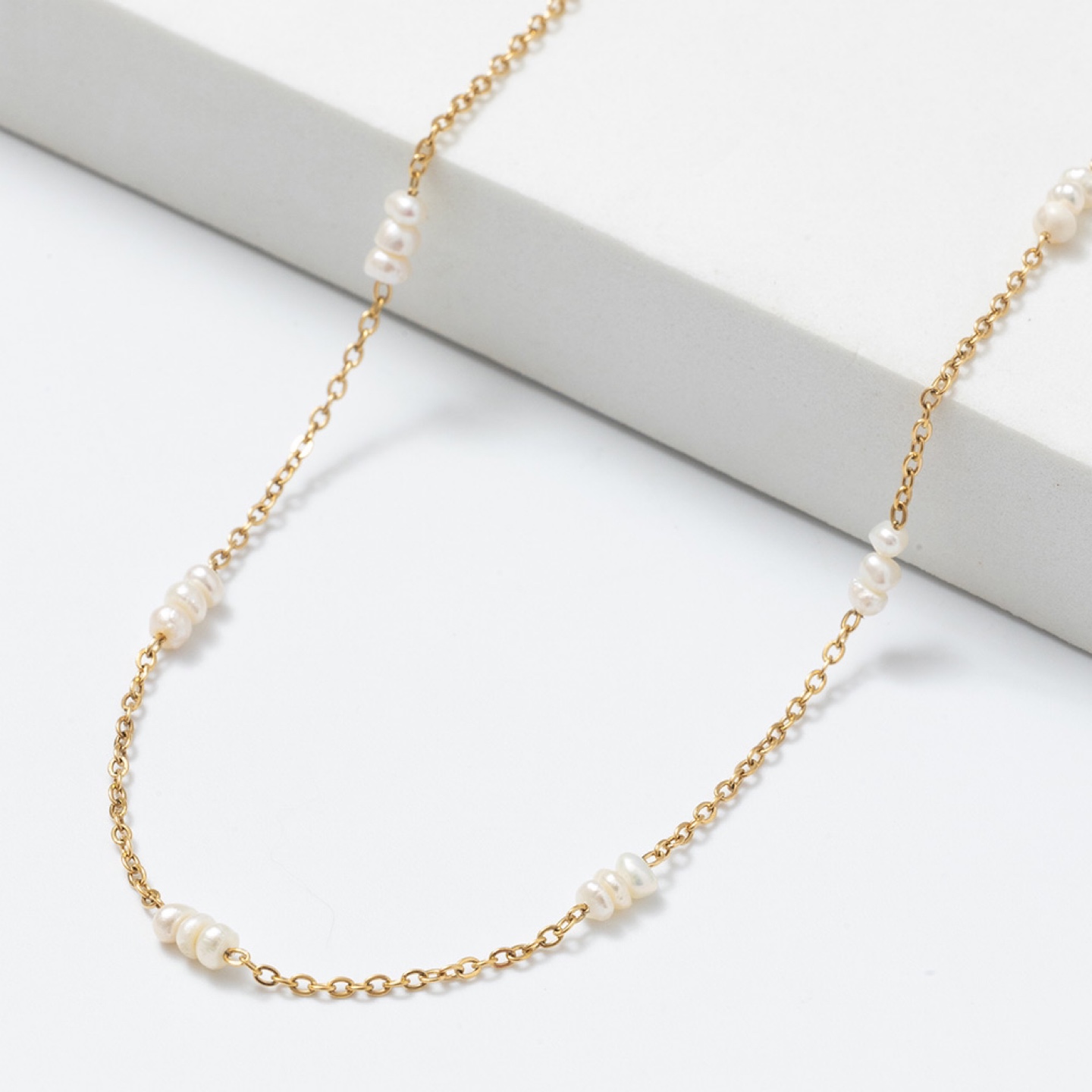 Pearlory Gold Pearl Necklace