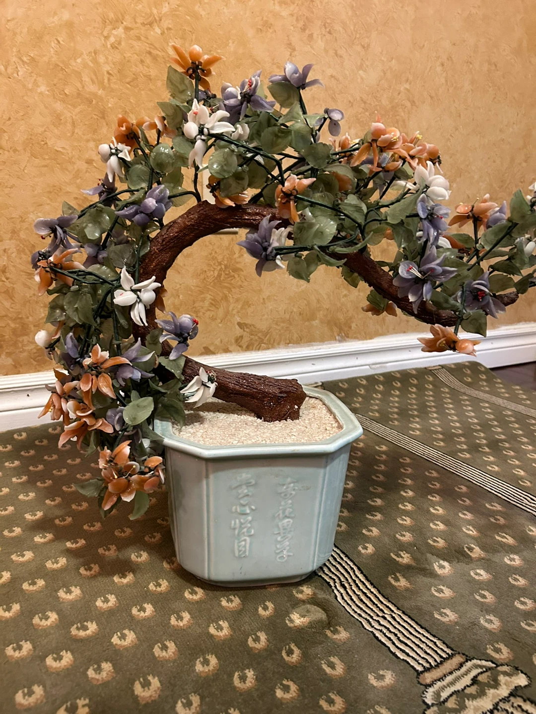 Jade Bonsai Tree with Ceramic Pot