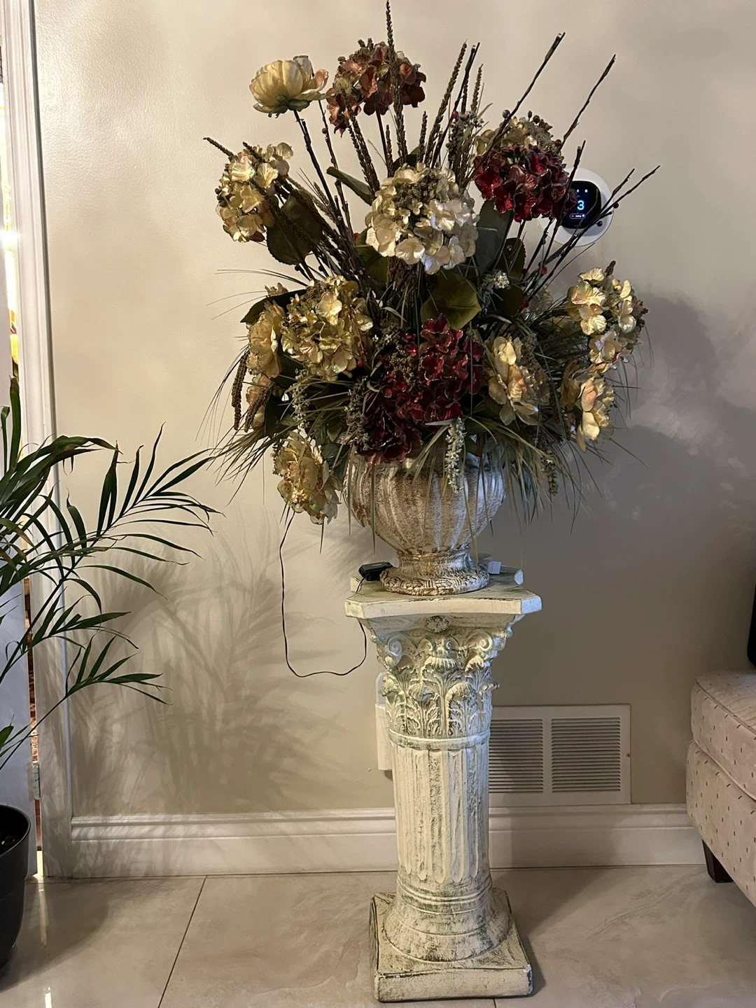 Floral Arrangement with Decorative Stand - photo 2