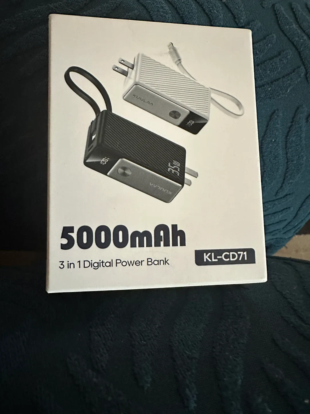 KUULAA KL-CD71 5000mAh 3-in-1 Portable Charger thumbnail