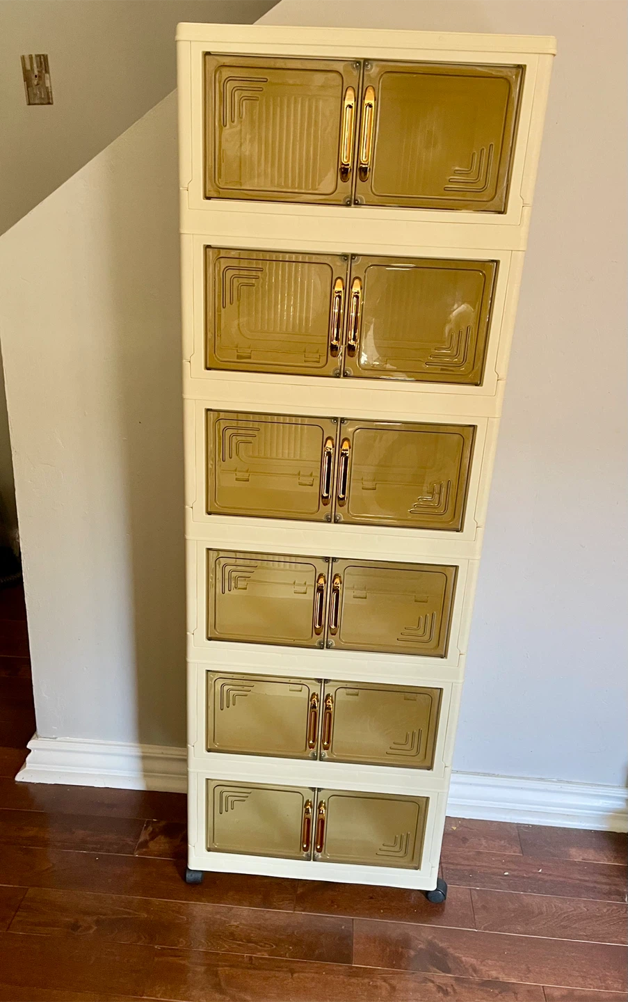 White 6-Tier Plastic Storage Cabinet 🥕 - photo 2