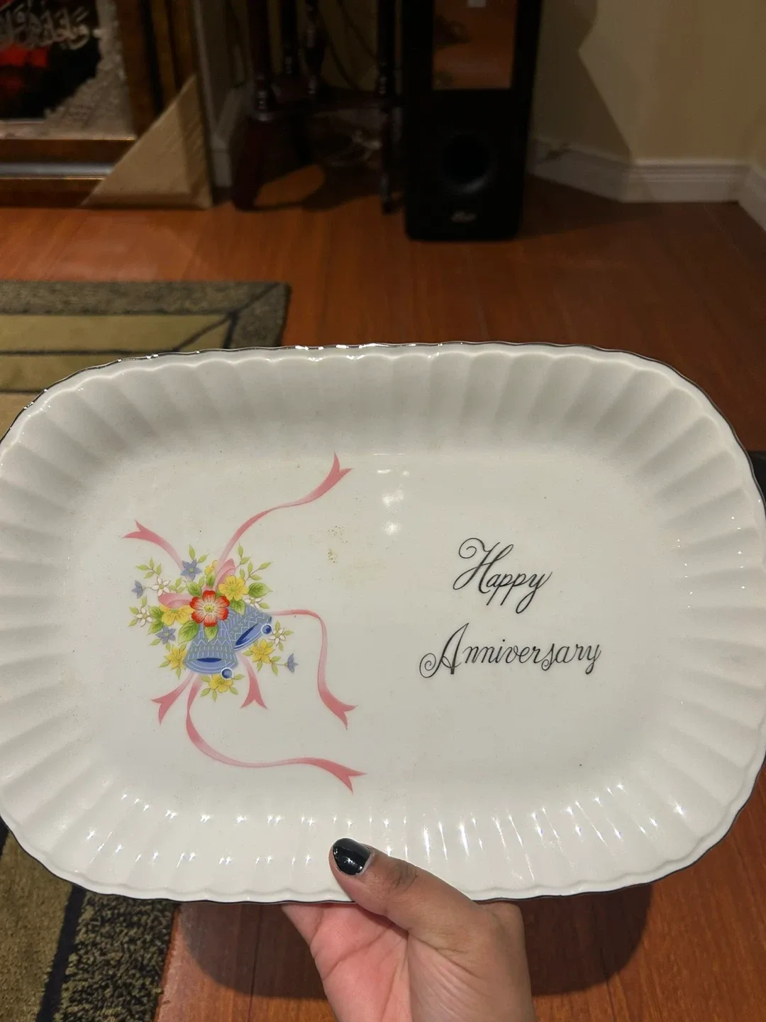 Happy Anniversary Decorative Plate thumbnail