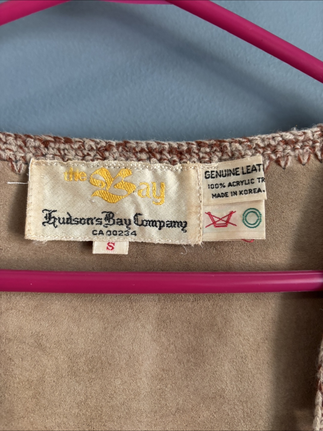 Vintage Hudson's Bay Company Genuine Leather Vest - Size S - photo 2