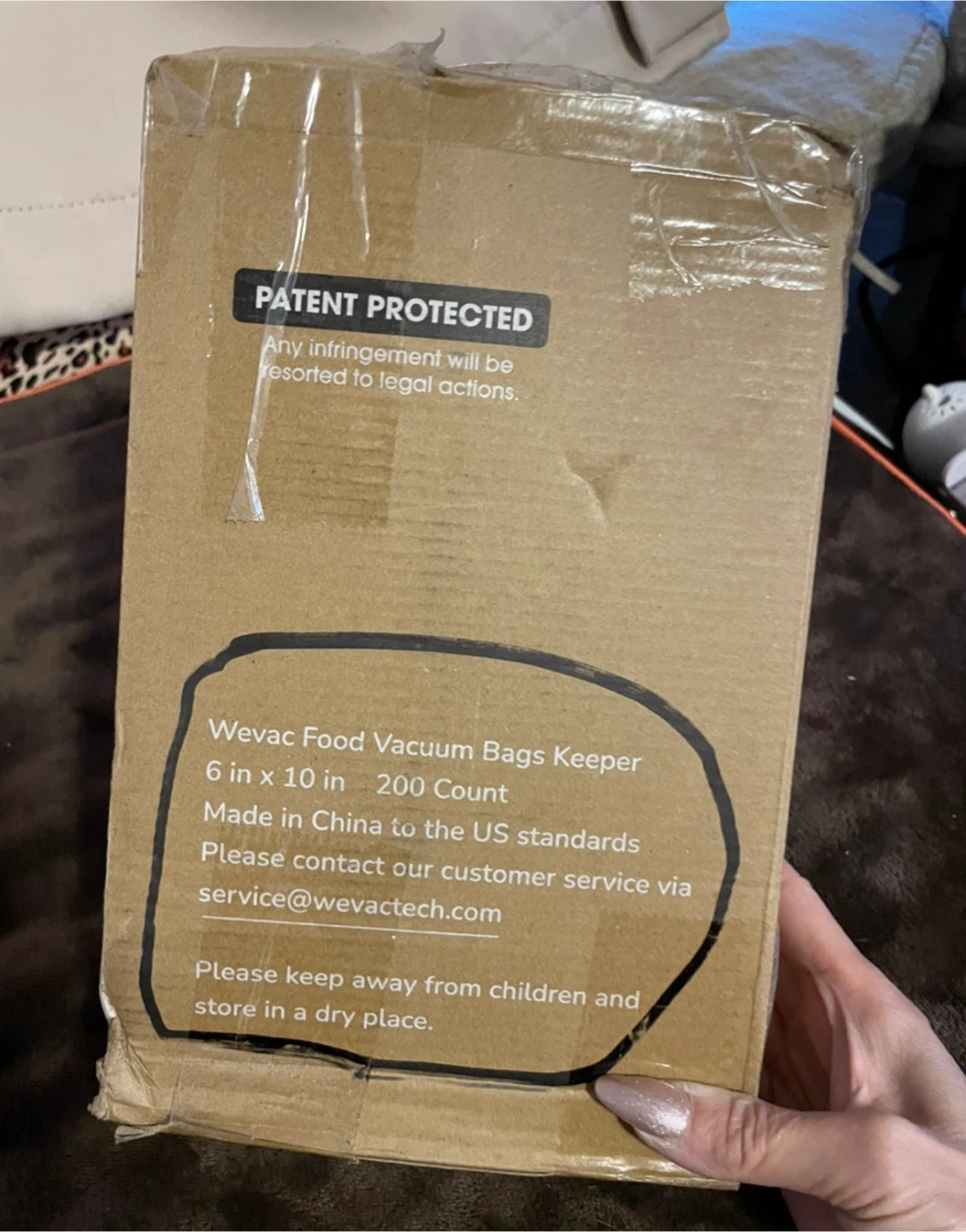 🥕 Wevac Food Vacuum Bags Keeper - 6 in x 10 in, 200 Count