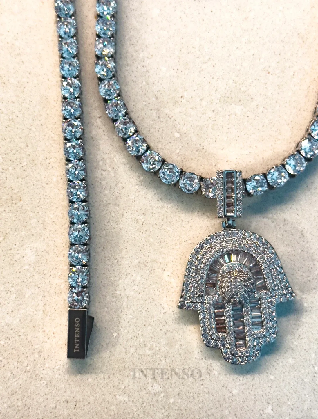 304 stainless steel 5 MM Tennis chain, AAA grade Zircon thumbnail