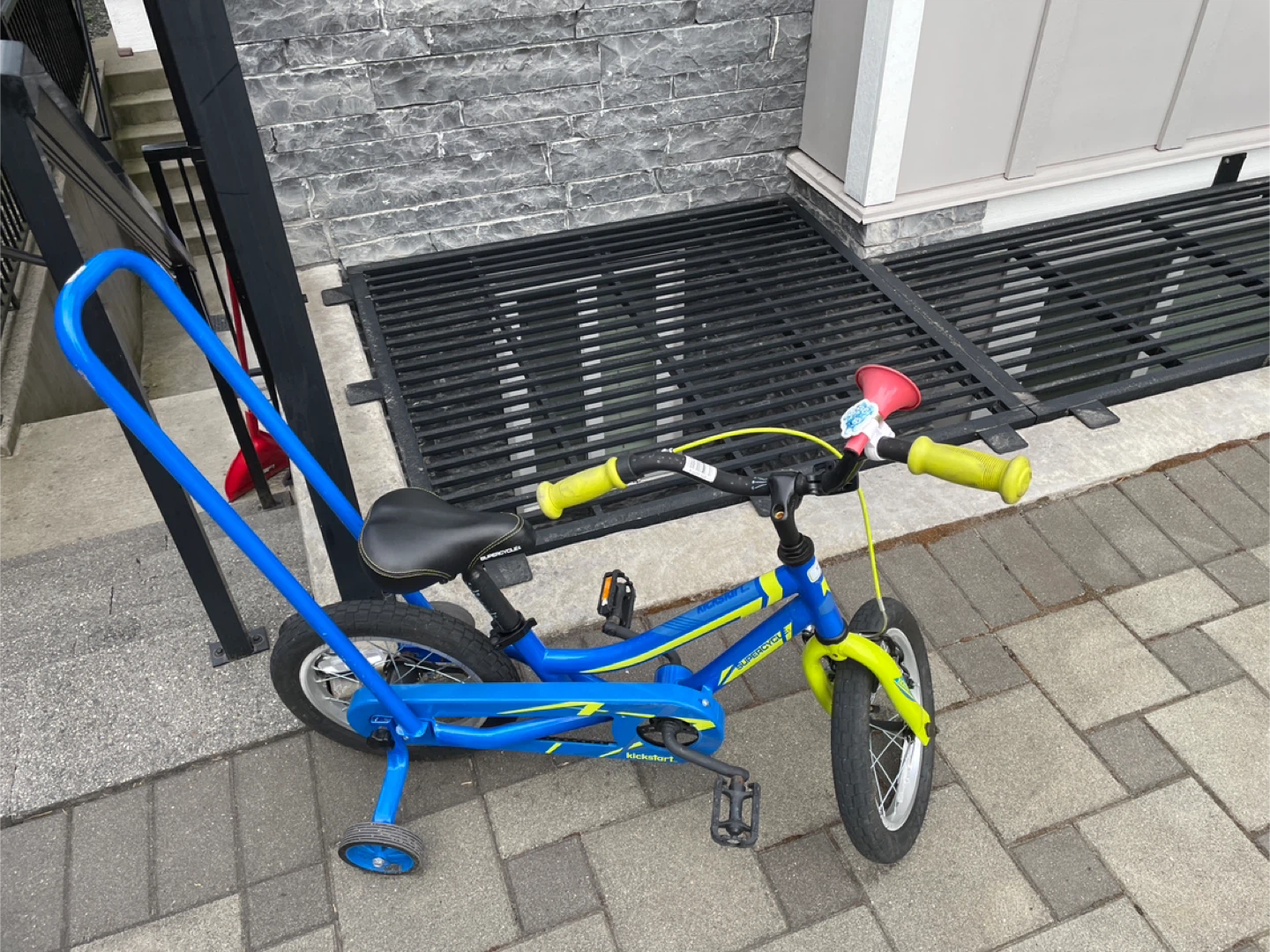 Kickstart Kids Bike - Blue & Yellow - photo 2