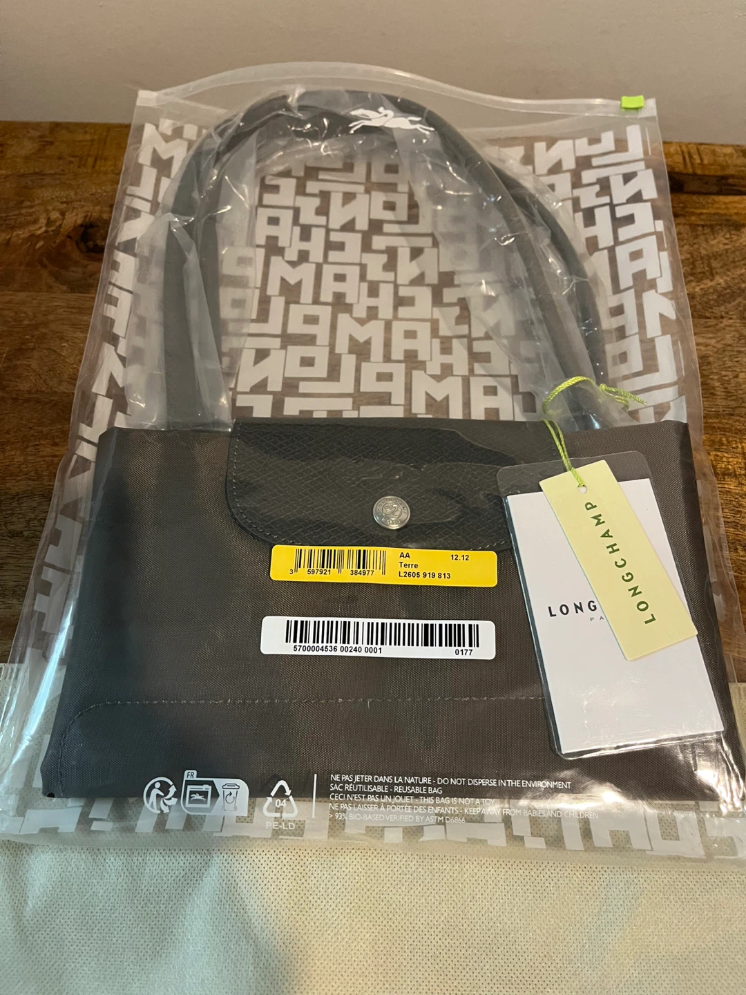 New Longchamp Le Pliage Terre Tote Bag