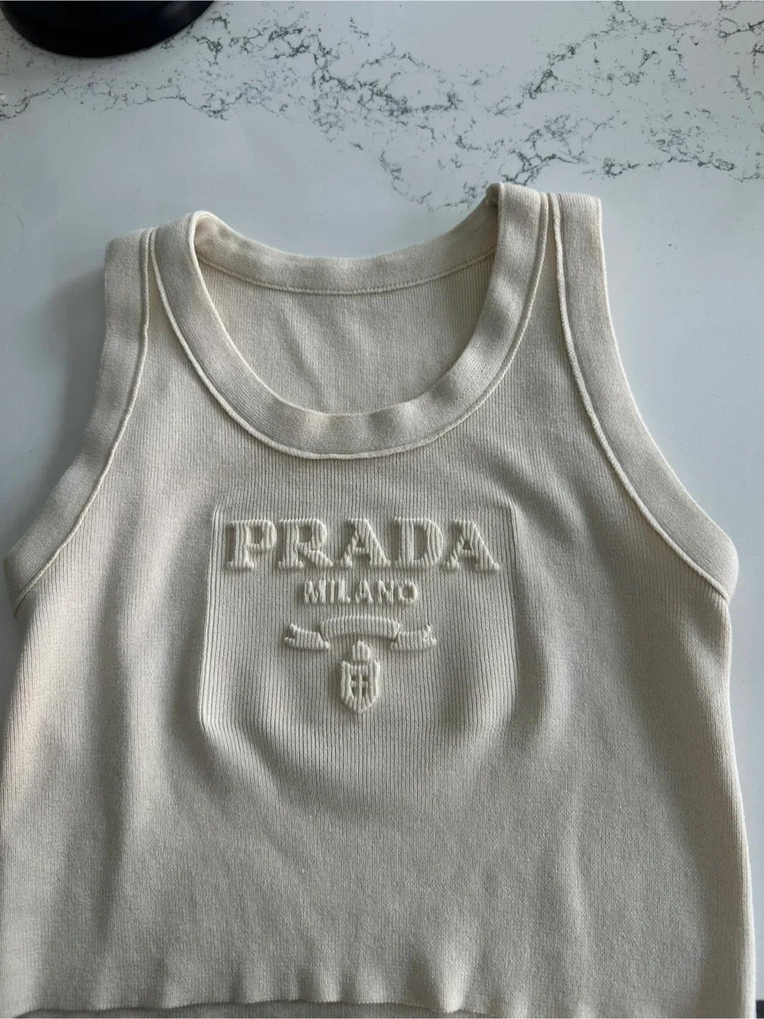 Prada Milano White Tank Top thumbnail