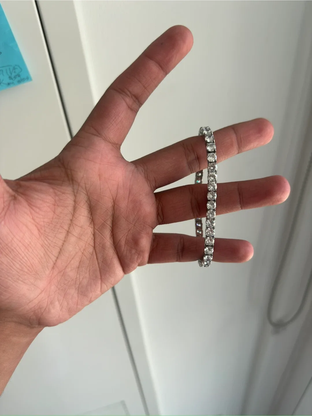 304 stainless steel 5 MM Tennis chain AAA grade Zircon image indicator(2)