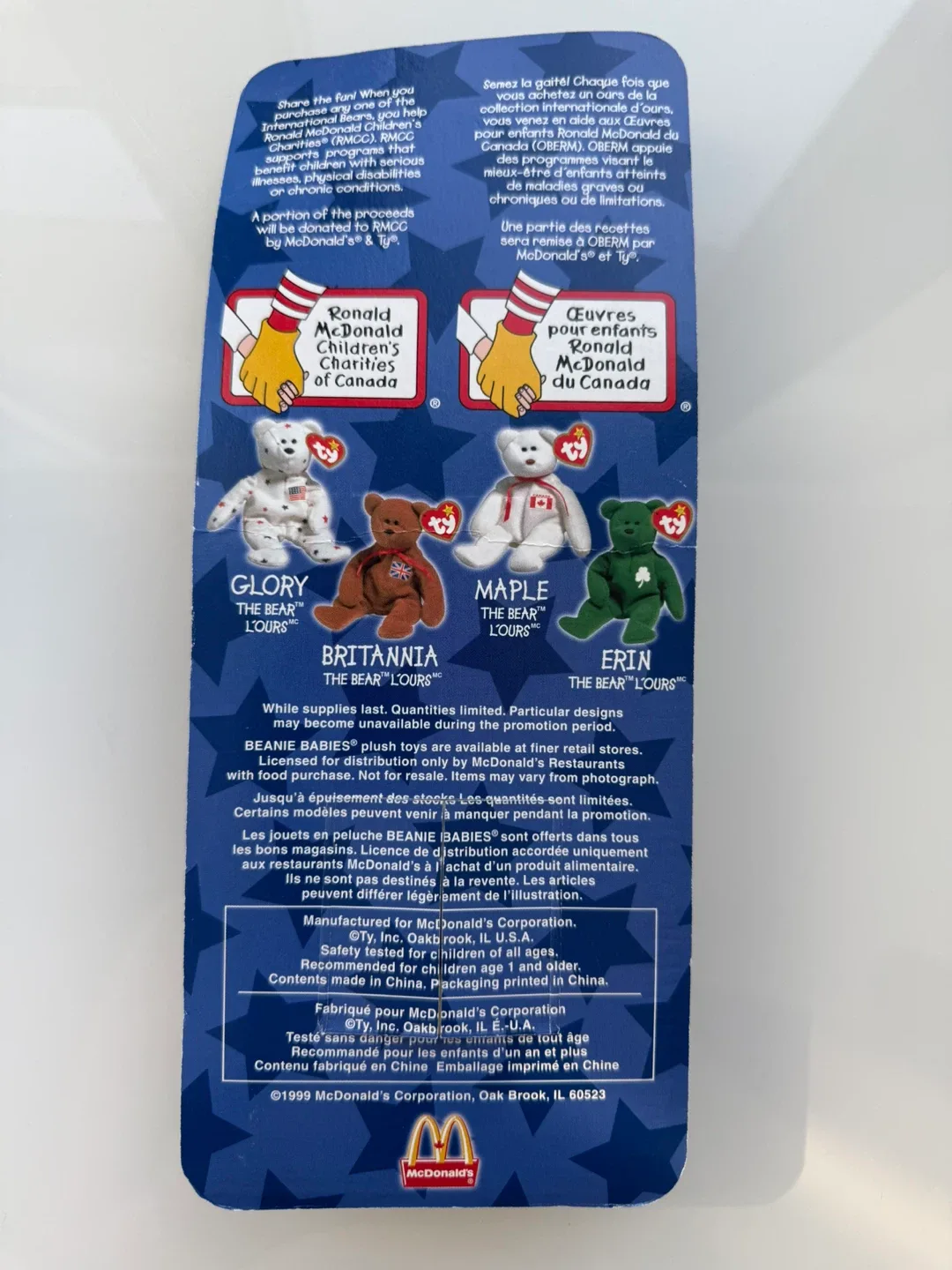 Rare misprint Ty Beanie Baby - Glory the Bear - New in Package image indicator(2)