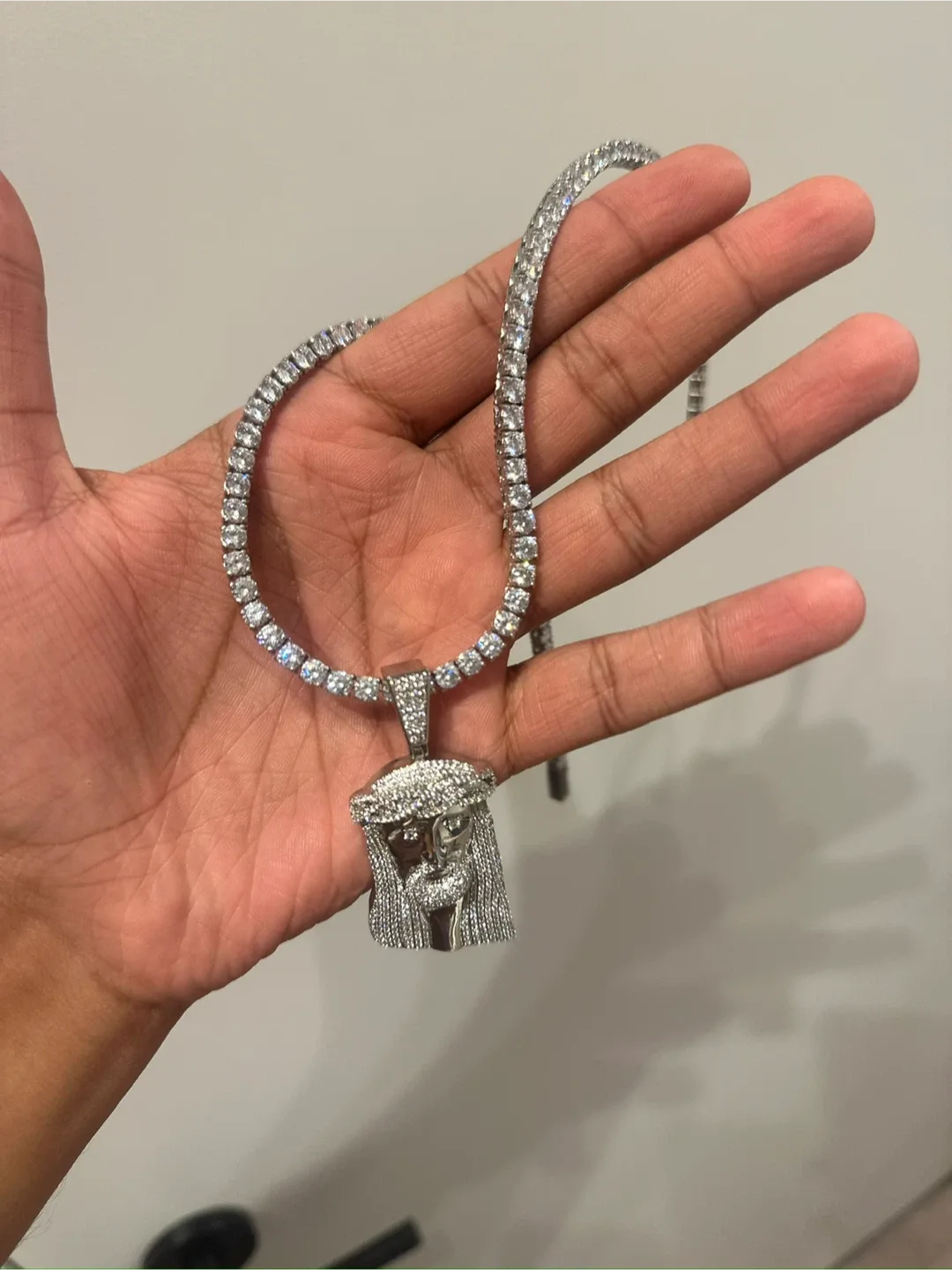 304 stainless steel 5 MM Tennis chain AAA grade Zircon image indicator(3)