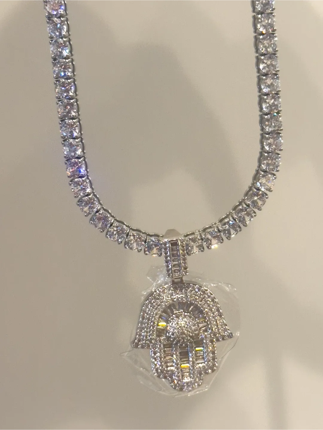 304 stainless steel 5 MM Tennis chain AAA grade Zircon image indicator(4)