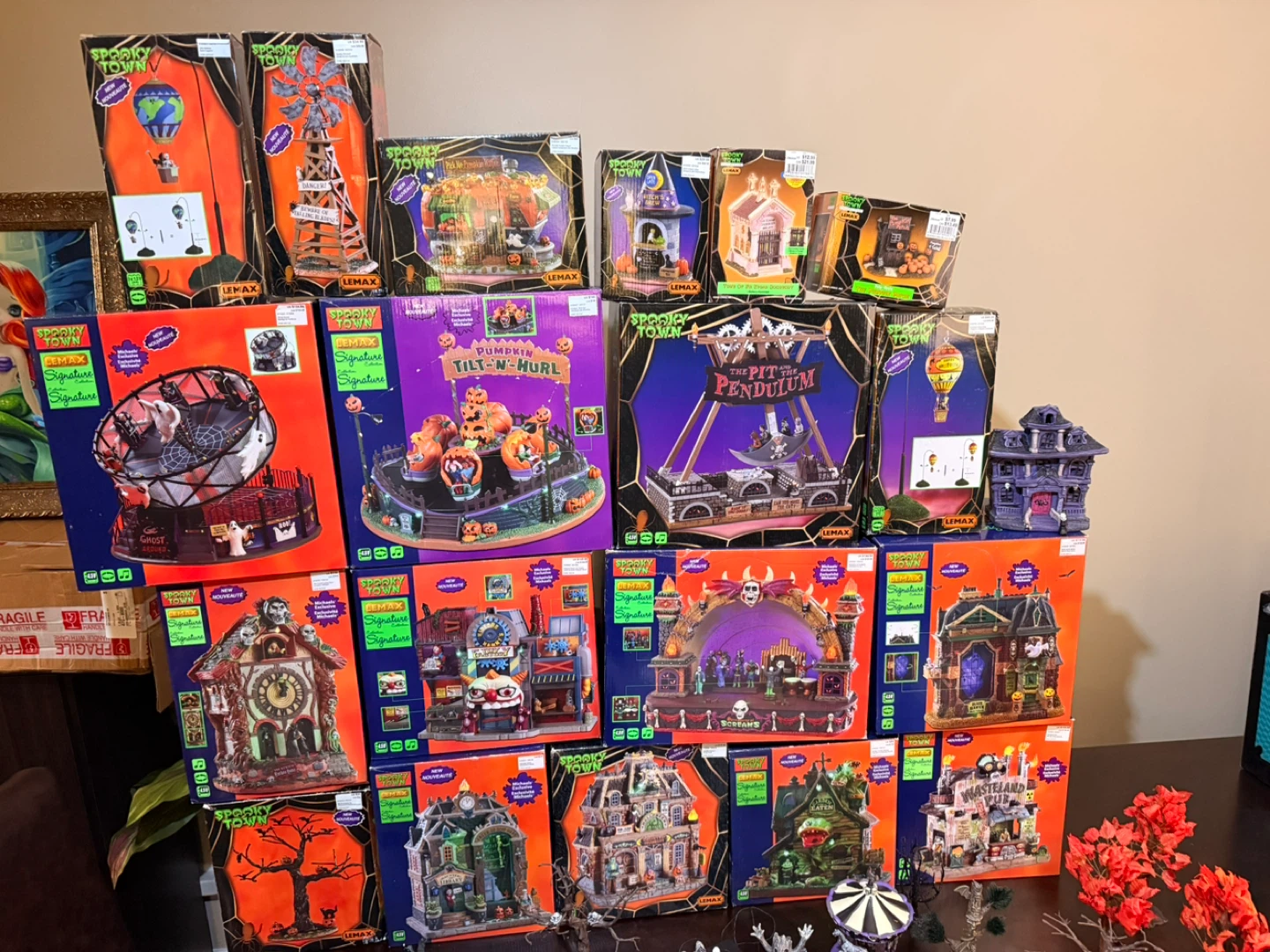 Lemax Spooky Town Halloween Village – Huge Lot!