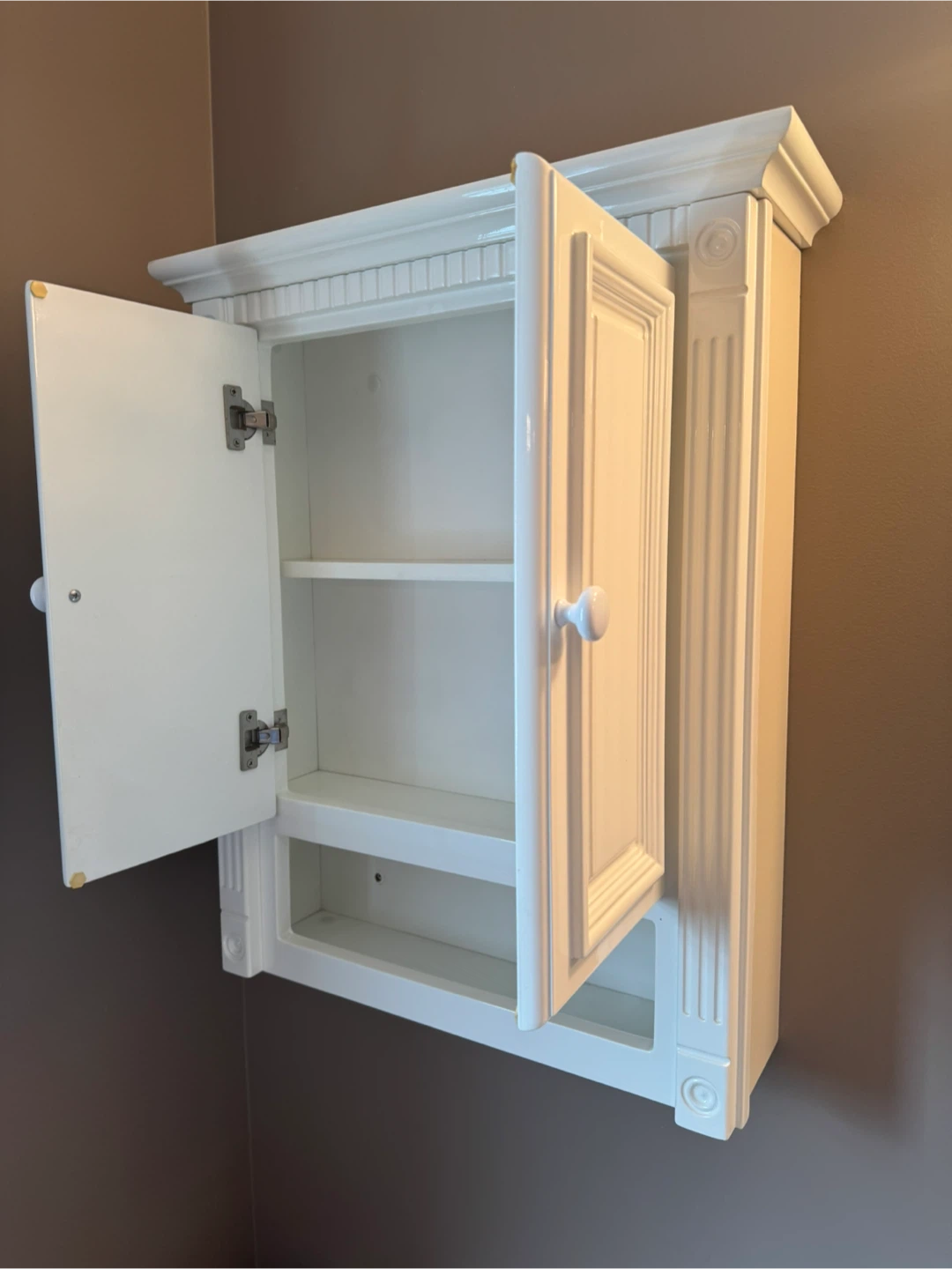 White Bathroom Wall Cabinet - photo 2