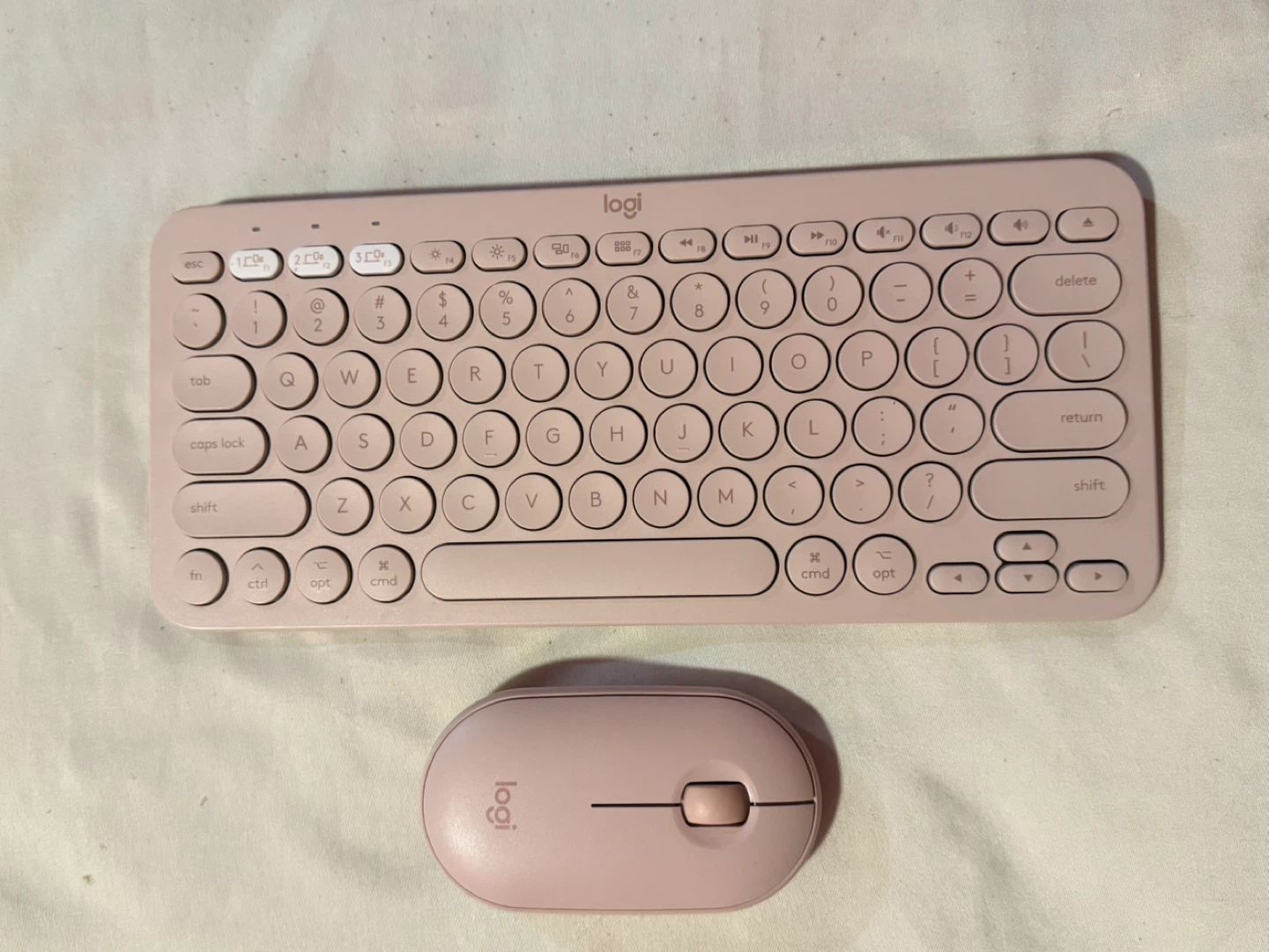 Logitech Pebble Keys 2 K380s & Mouse - Pink