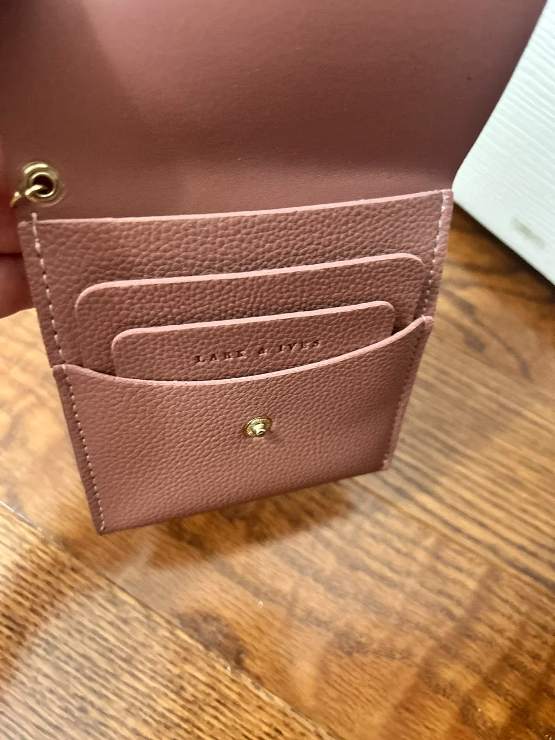 Lark & Ives Pink Card Holder with Tassel image indicator(3)