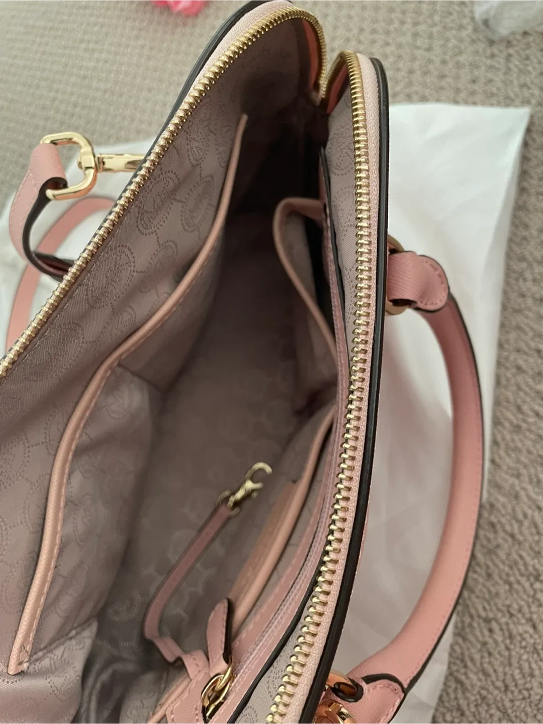 Michael Kors Pink Dome Satchel thumbnail