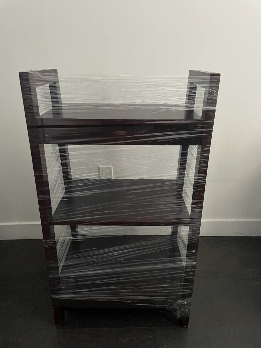 Dark Brown Wooden 3-Tier Shelf thumbnail
