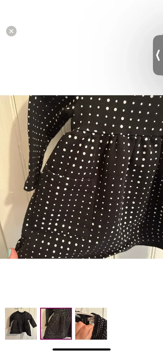 Miles the Label Polka Dot Dress - 6 Months image indicator(2)