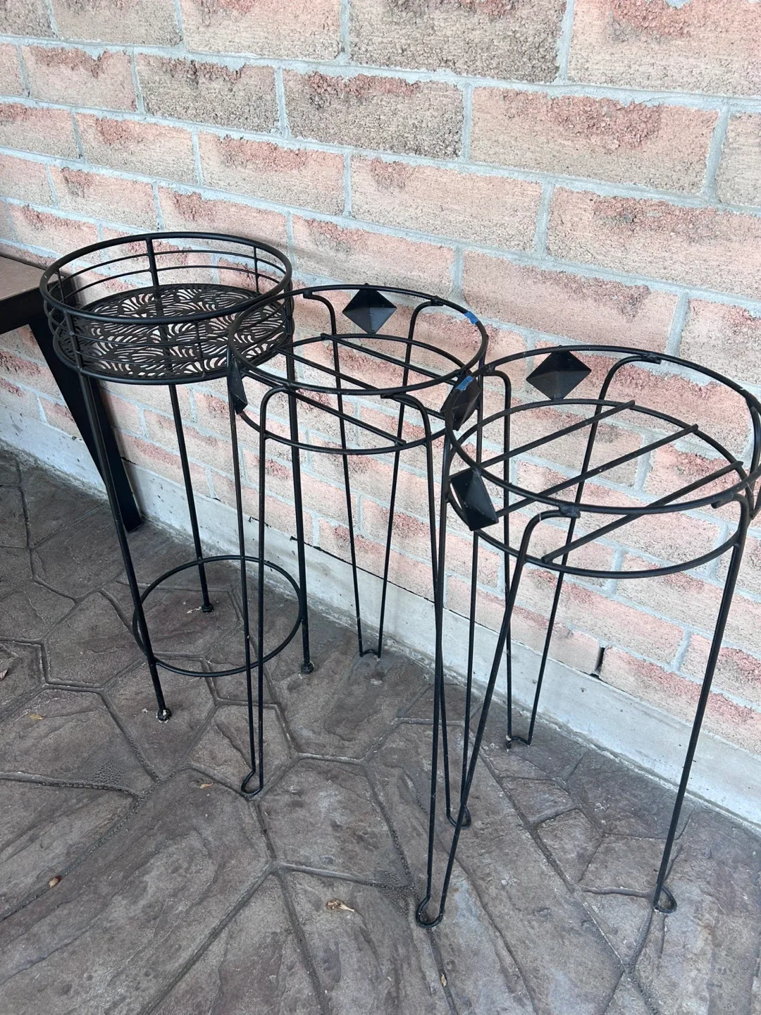 Black Metal Plant Stands - Set of 3 image indicator(3)