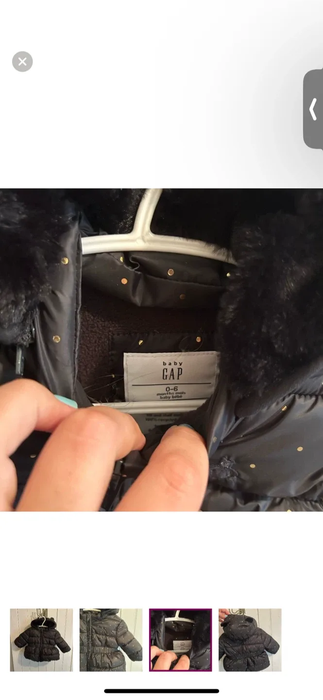 Baby Gap Puffer Jacket - 0-6 Months image indicator(3)