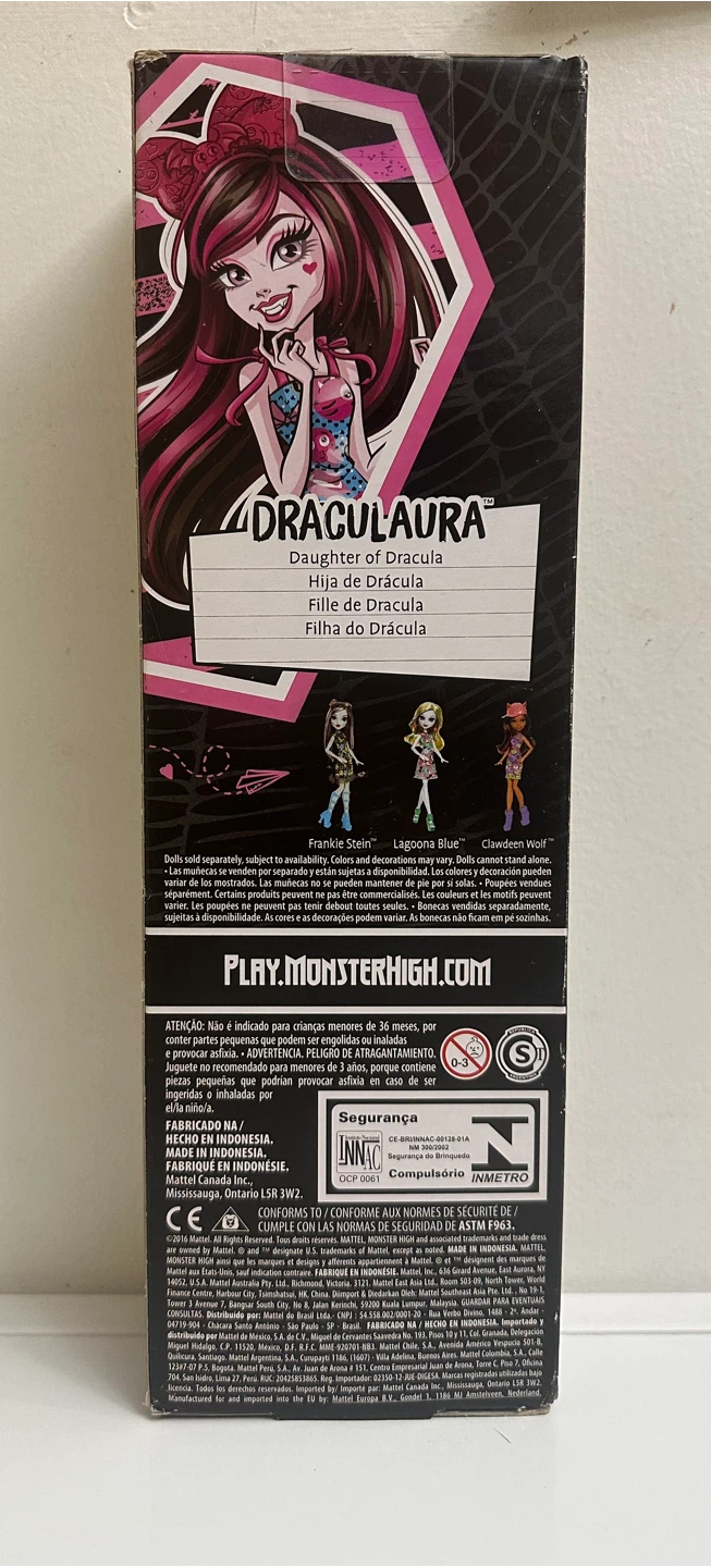 Draculaura Mattel 2016 Monster High Doll - photo 3