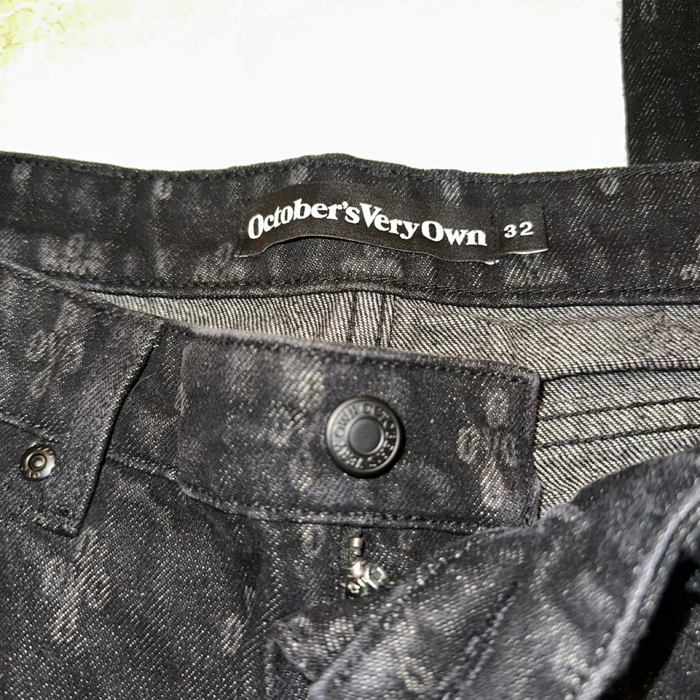 OVO Monogram Relaxed Fit Denim Washed Black image indicator(4)