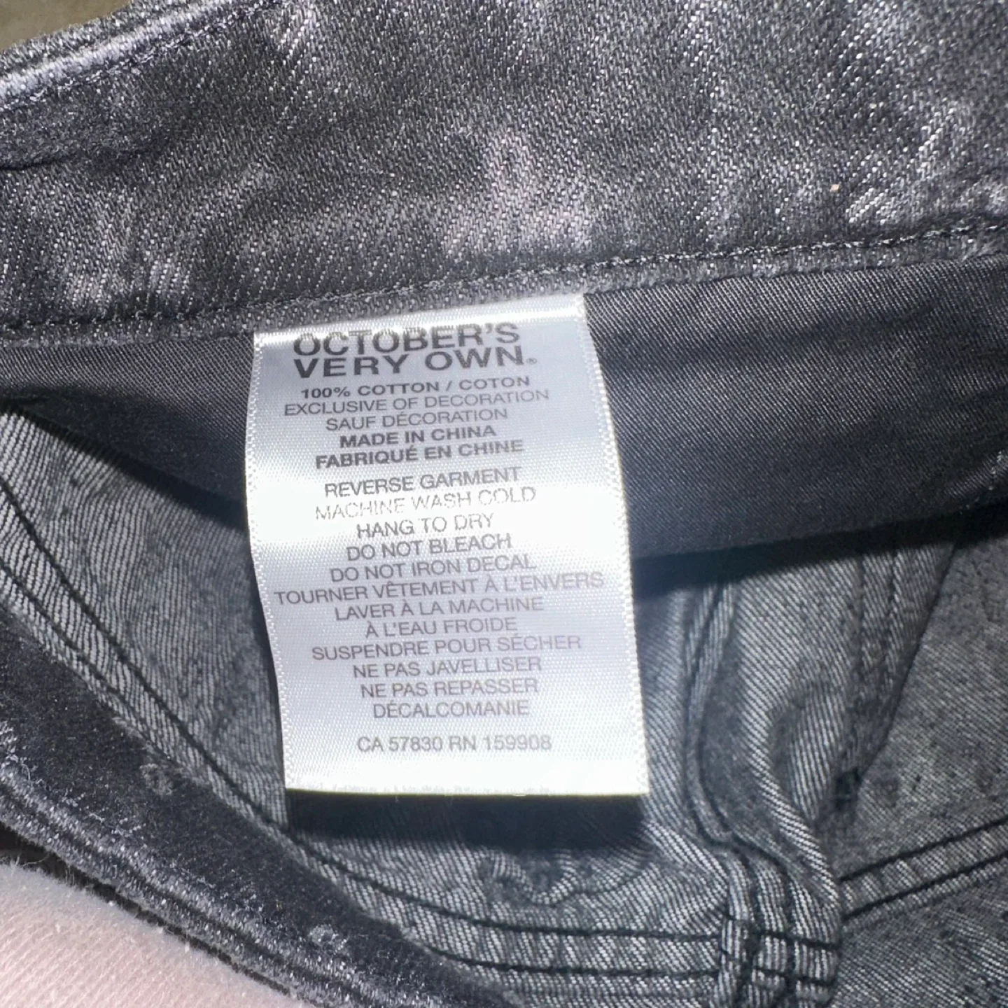 OVO Monogram Relaxed Fit Denim Washed Black image indicator(6)