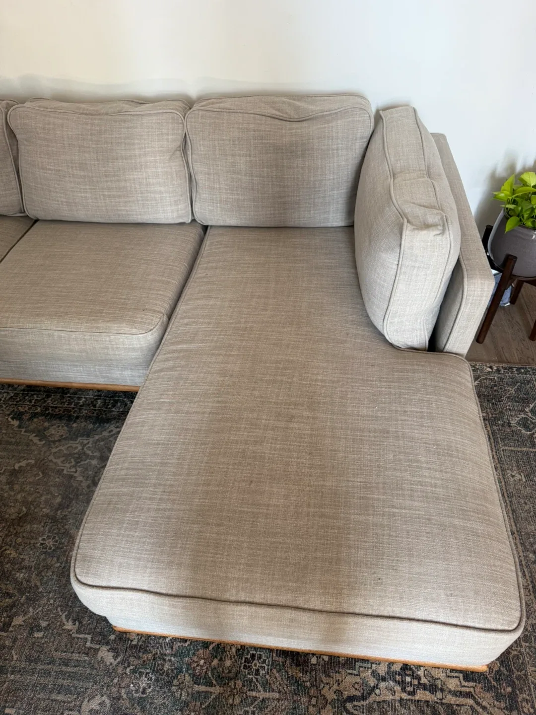 ARTICLE Timber Right Sectional - 93” Rain Cloud Gray image indicator(4)