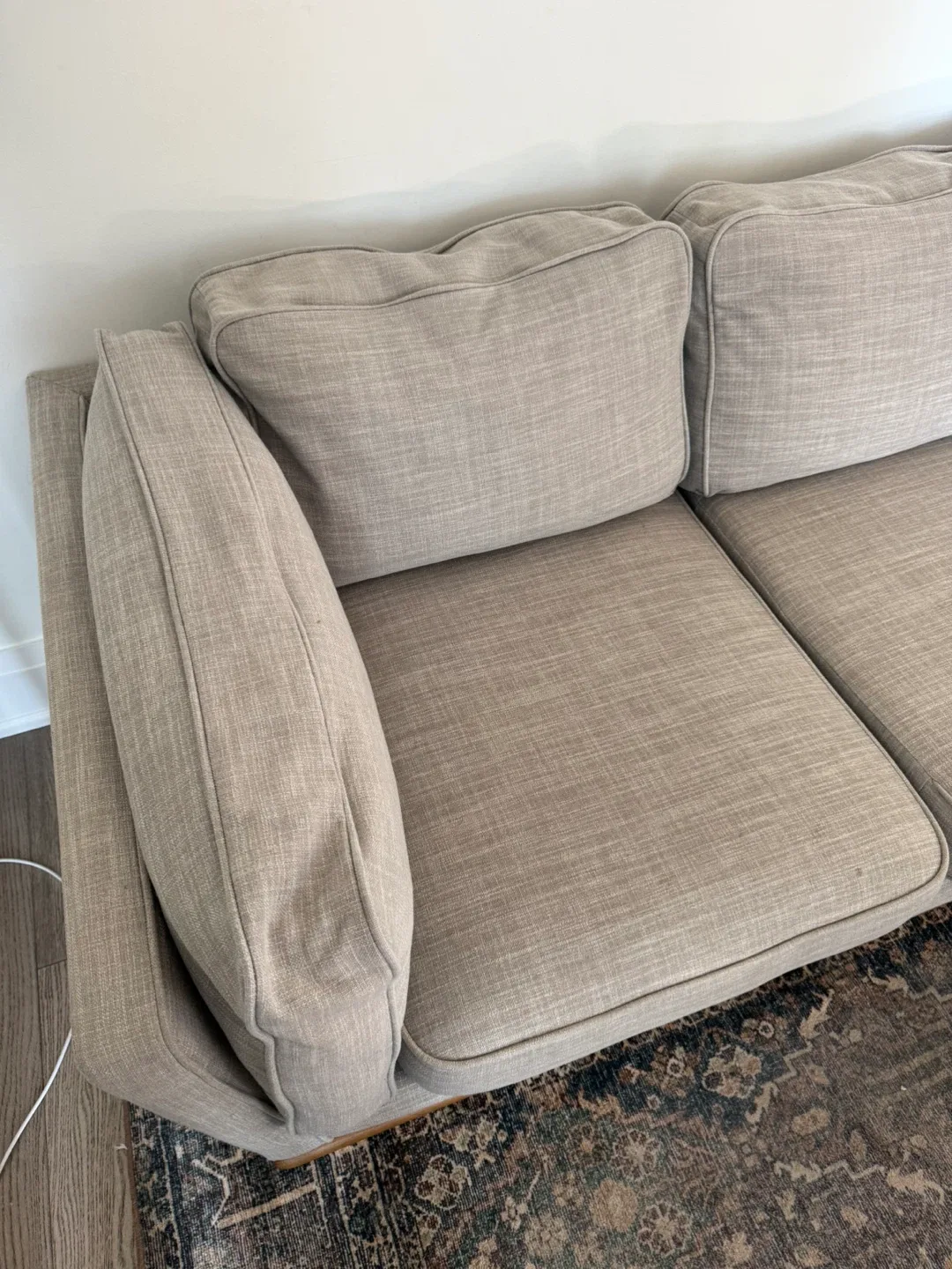 ARTICLE Timber Right Sectional - 93” Rain Cloud Gray image indicator(2)