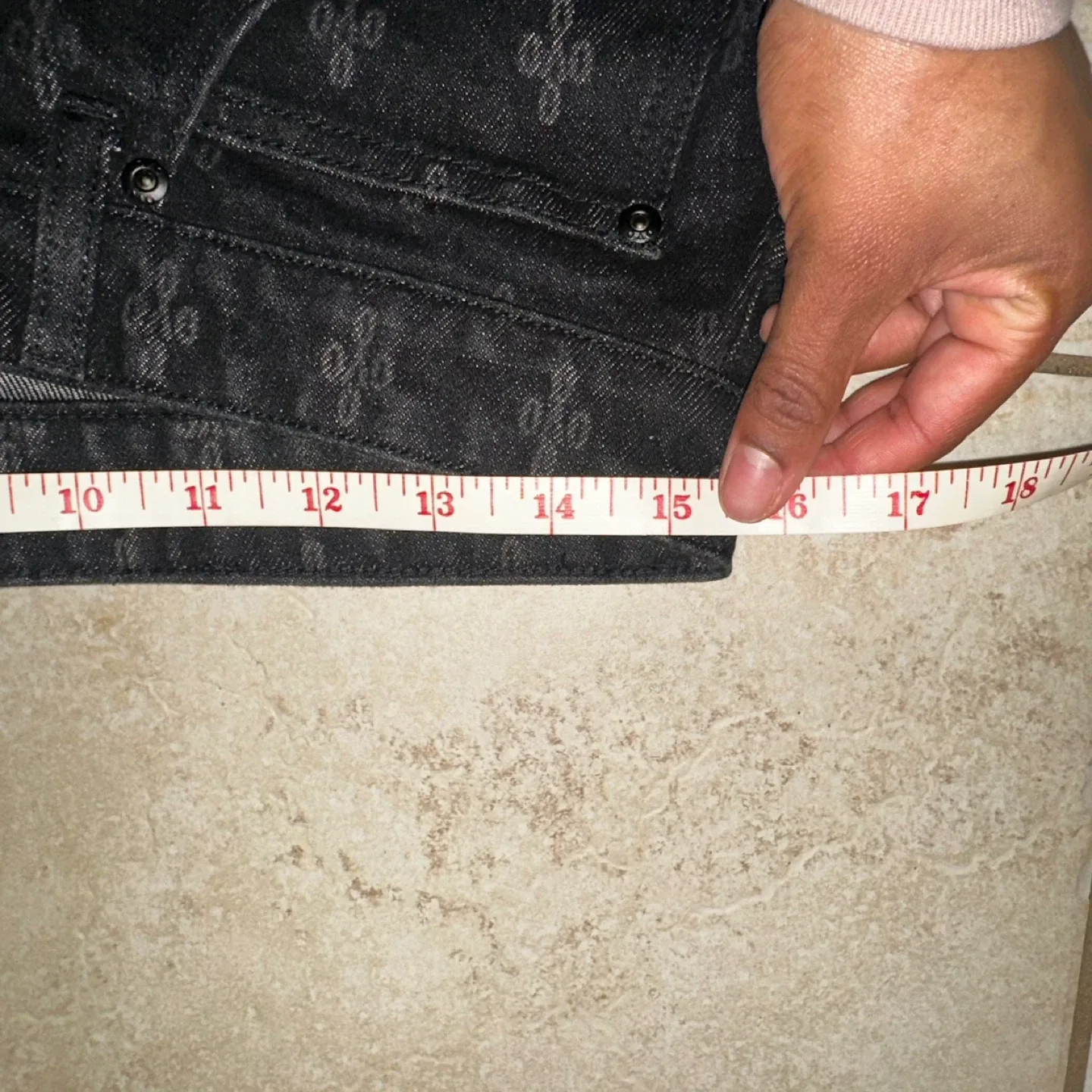 OVO Monogram Relaxed Fit Denim Washed Black image indicator(8)