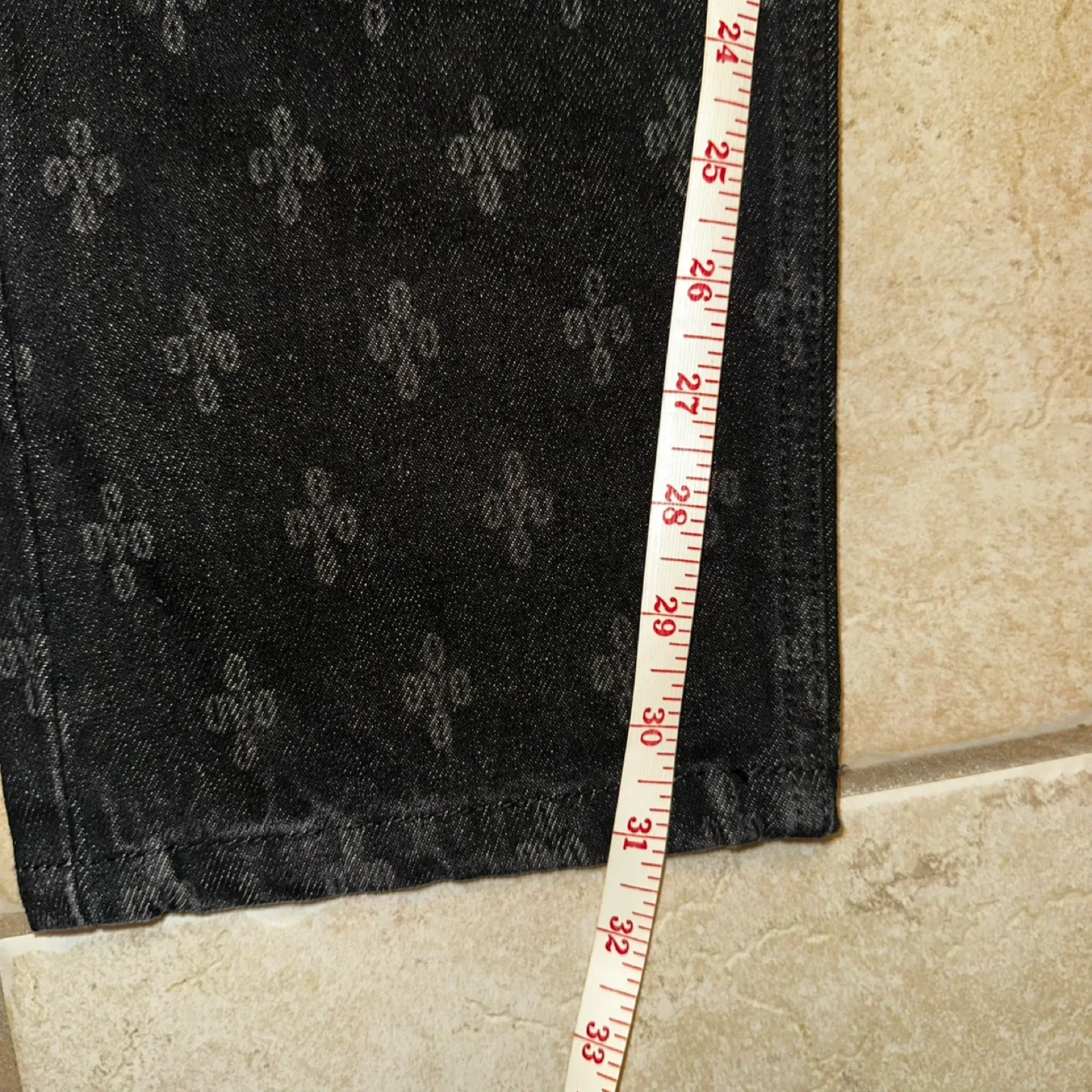 OVO Monogram Relaxed Fit Denim Washed Black image indicator(7)