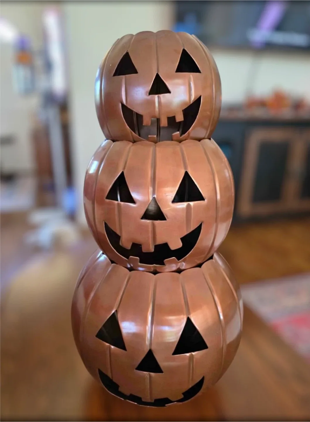 New Copper Stacking Jack-O-Lantern/Pumpkin Decor thumbnail