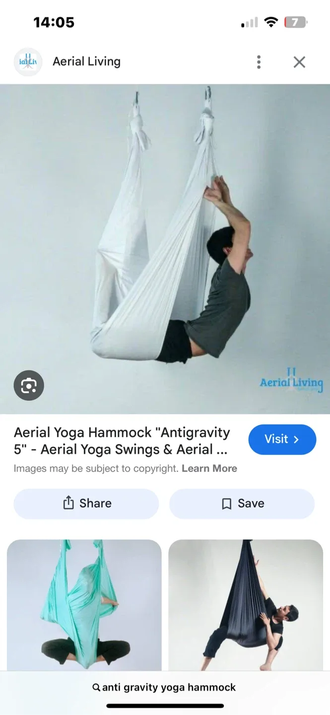 Aerial Living Yoga Hammock - Antigravity 5" thumbnail
