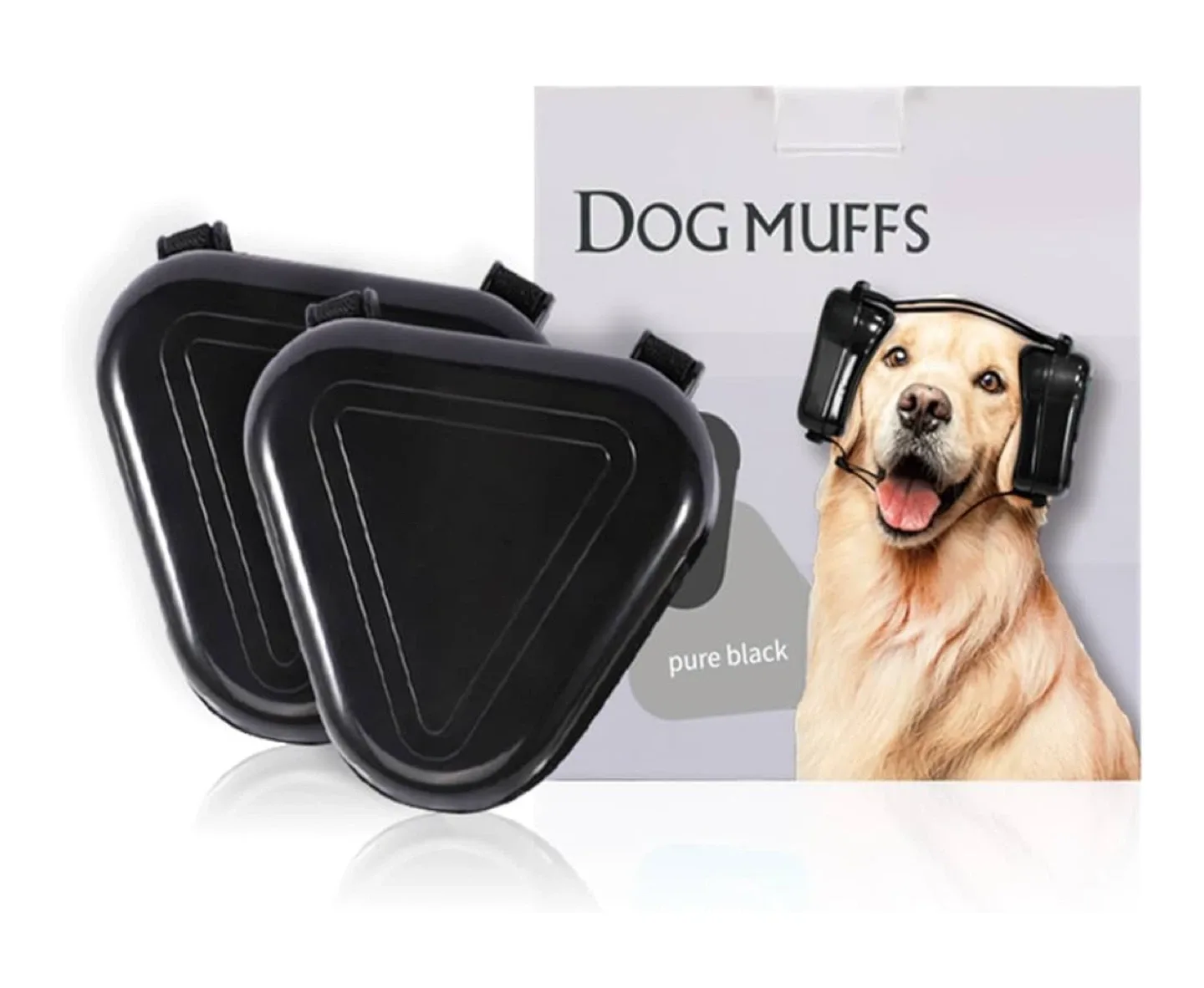New Dog Muffs - Pure Black Hearing Protection thumbnail