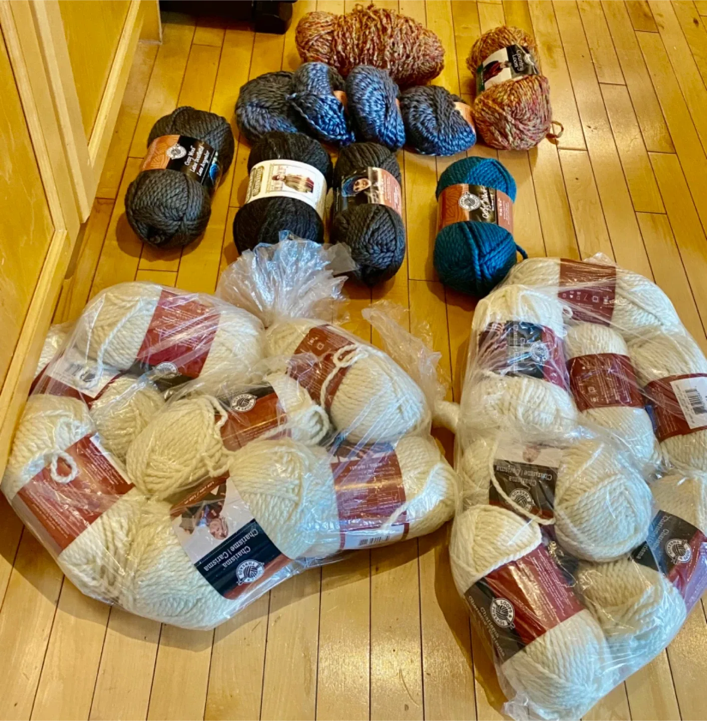 🥕 Mixed Lot of Yarn -  Charisma, Lion Brand, Rossetti thumbnail