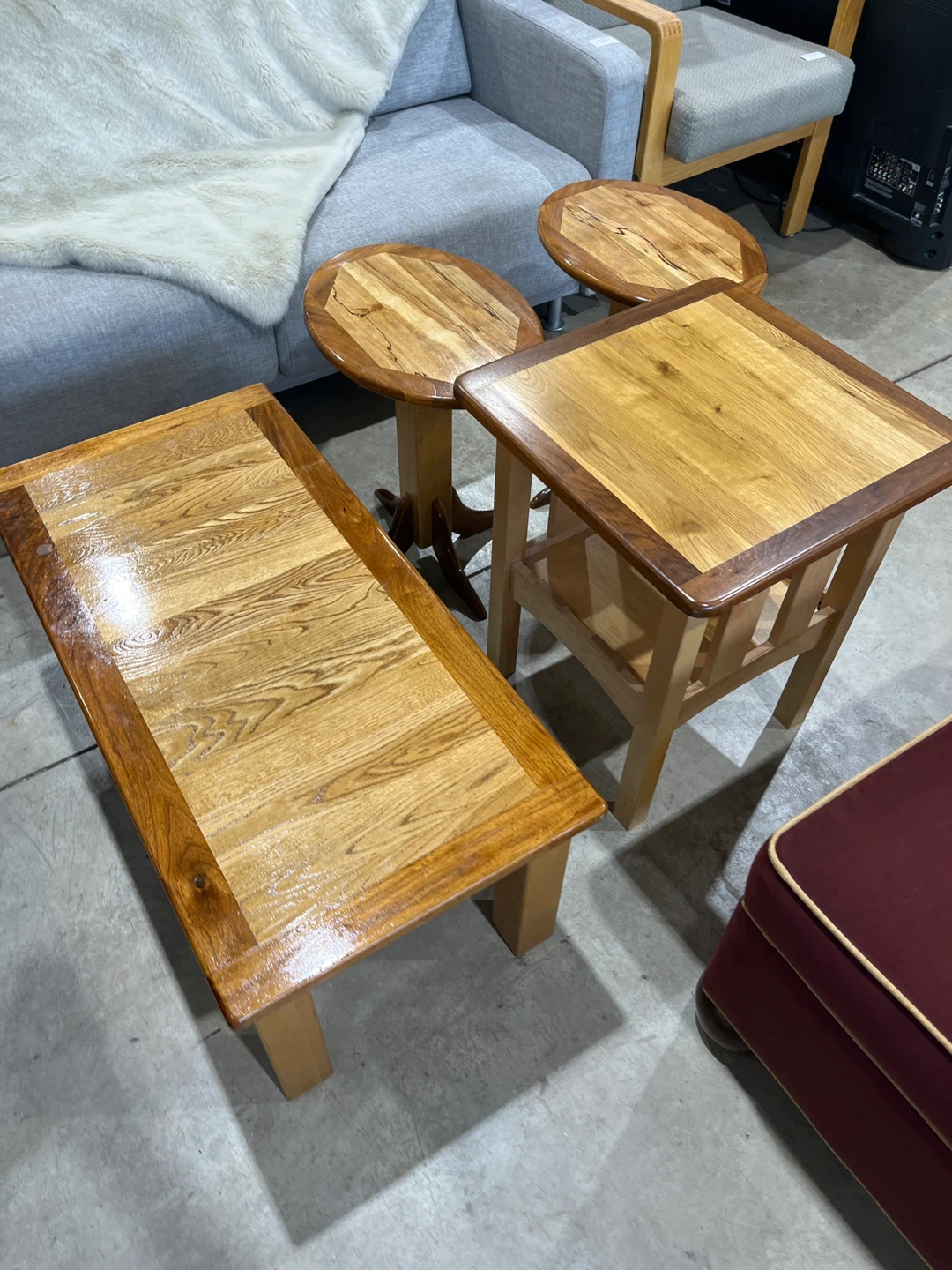 Wooden Coffee and End Table Set - photo 2